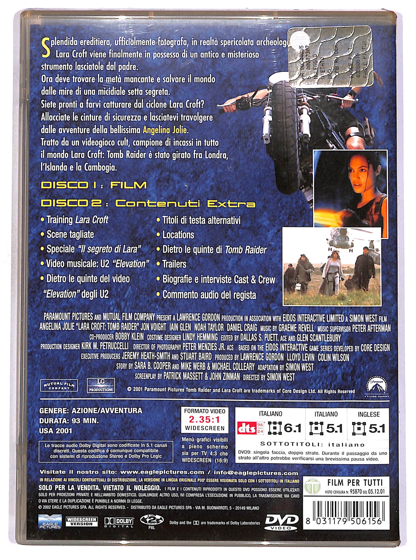 EBOND Lara Croft: Tomb Raider (2 dischi) DVD DB779243