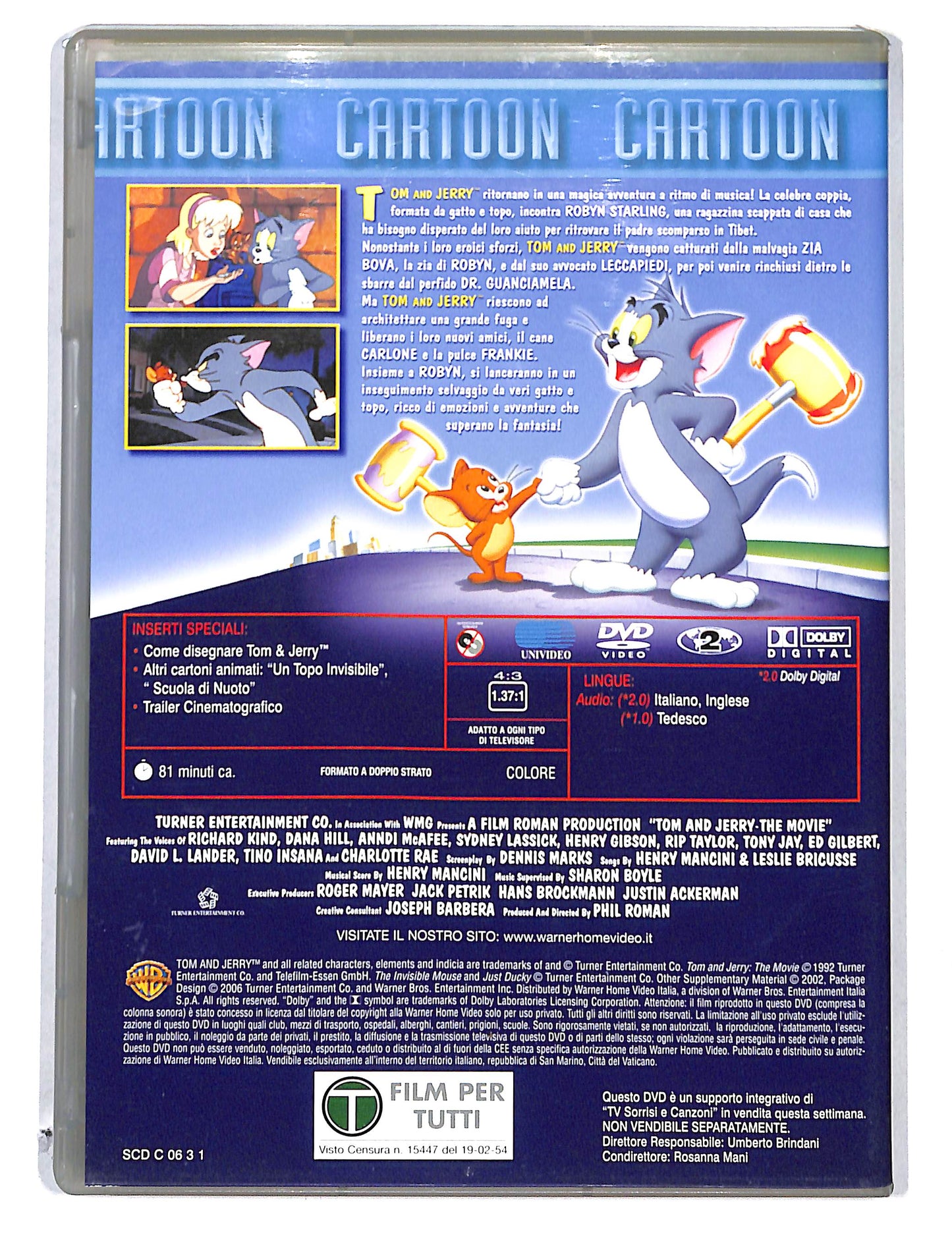 EBOND Tom & Jerry il film EDITORIALE DVD DB780106
