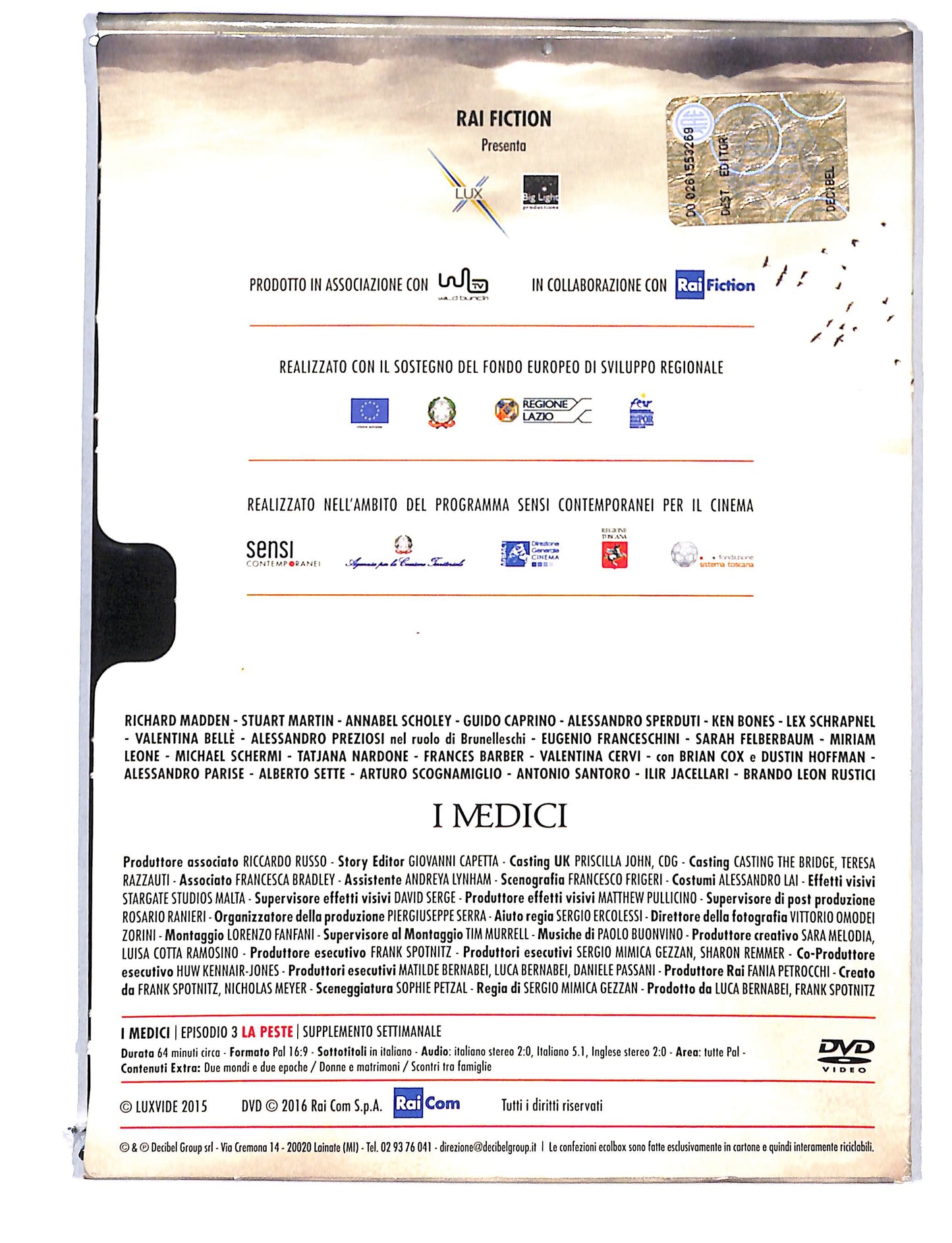 EBOND I Medici vol.3 La Peste EDITORIALE DVD DB780122