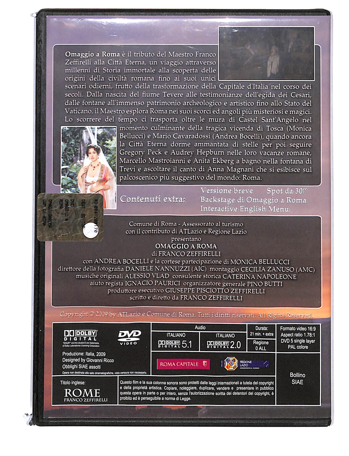 EBOND Omaggio a Roma di Franco Zeffirelli DVD DB780125