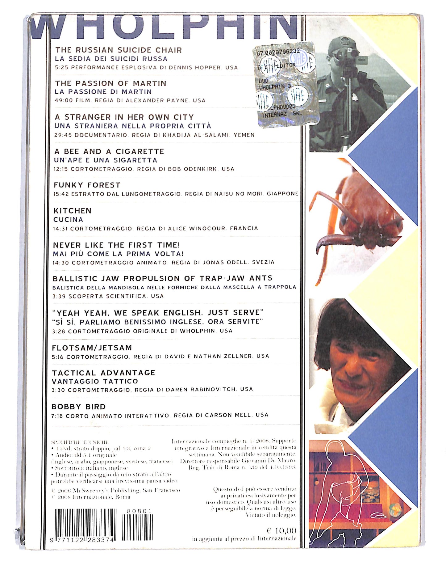EBOND Wholphin vol.3 DIGIPACK EDITORIALE DVD DB780145