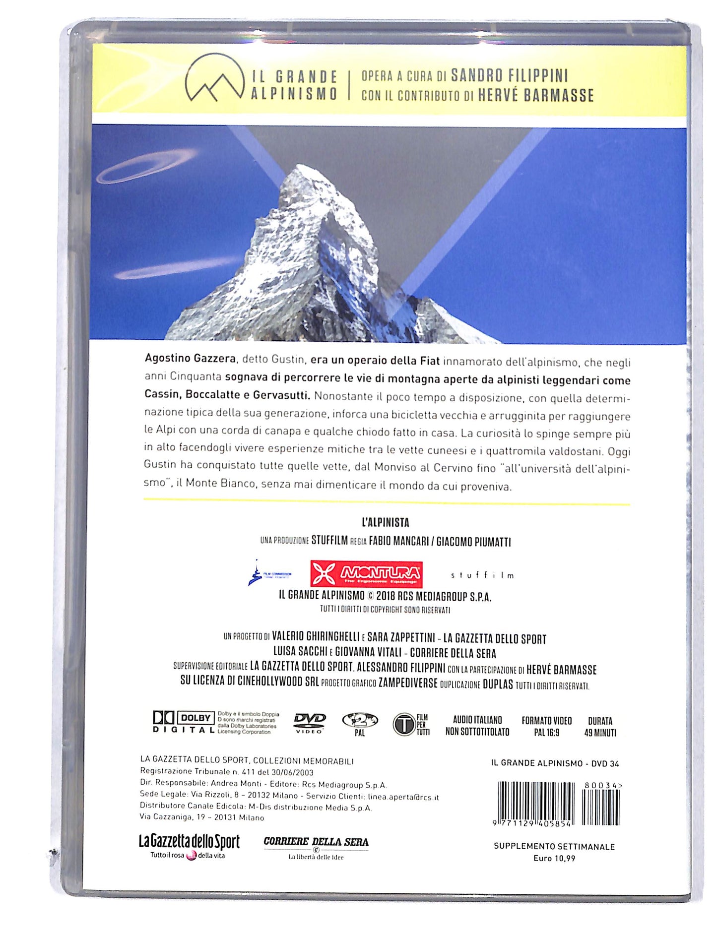 EBOND Il Grande Alpinismo vol.34 L'Alpinista EDITORIALE DVD DB780156