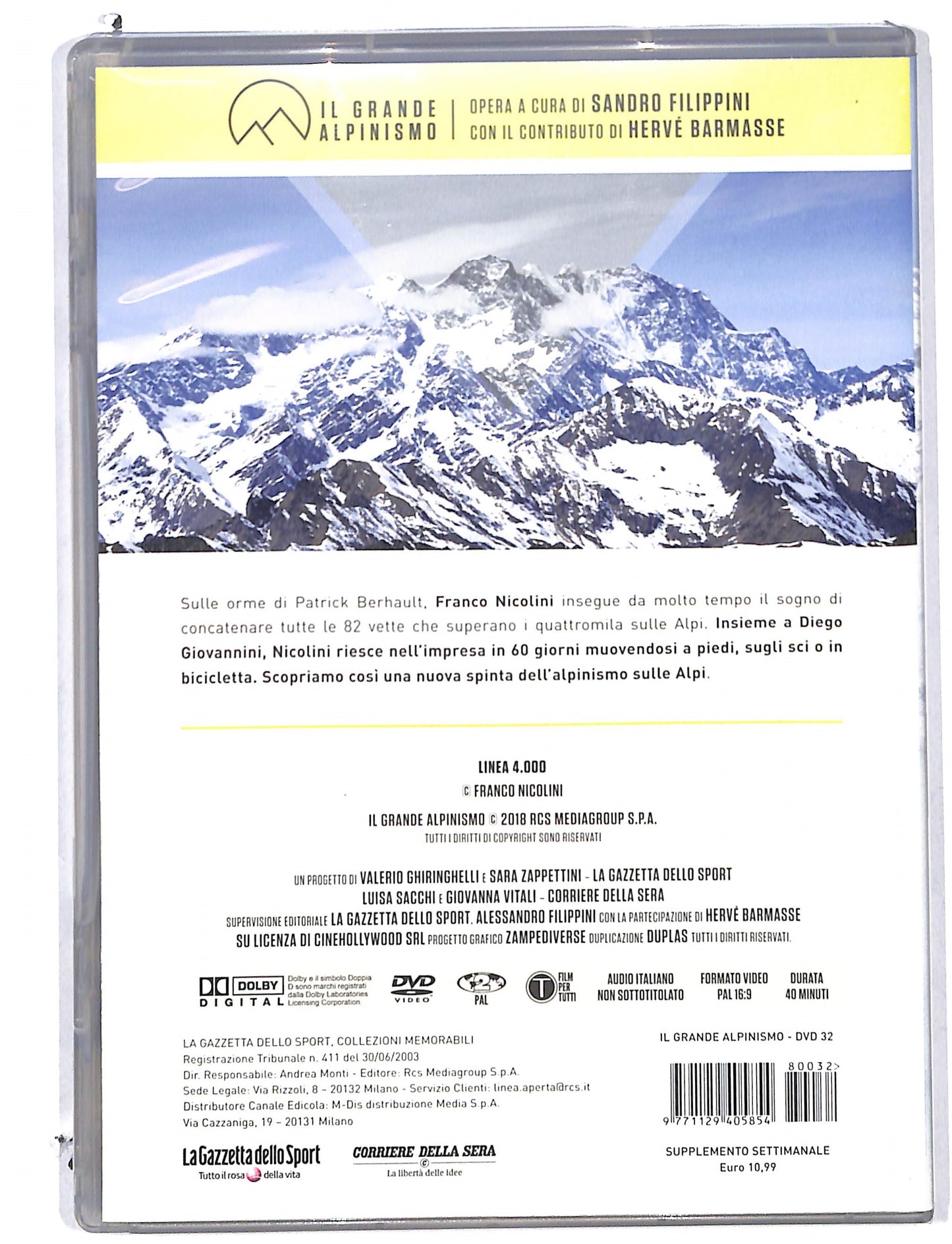 EBOND Il Grande Alpinismo vol.32 Linea 4.000 DVD DB780158