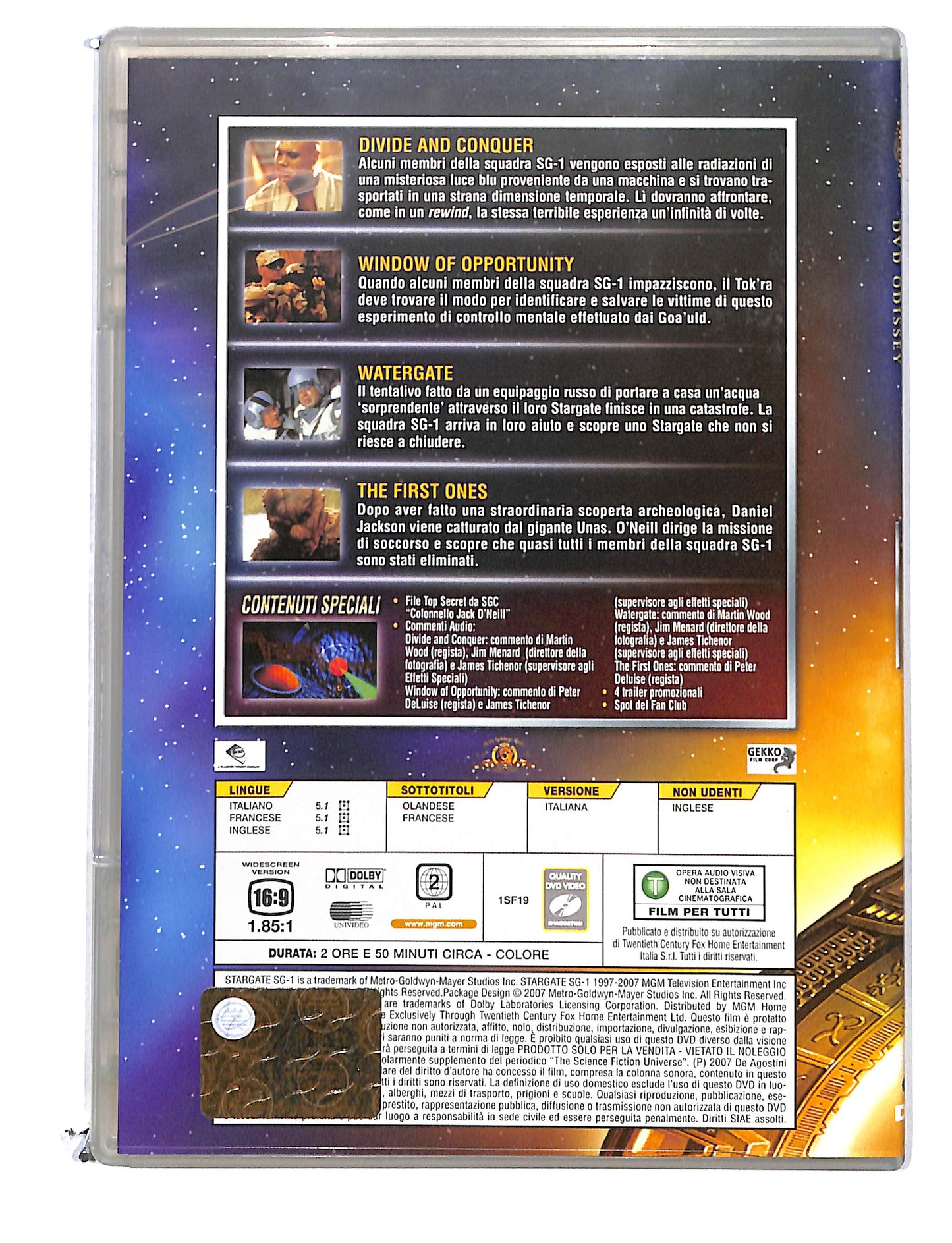 EBOND Stargate SG-1 dvd odissey file 72-75 EDITORIALE DVD DB780165