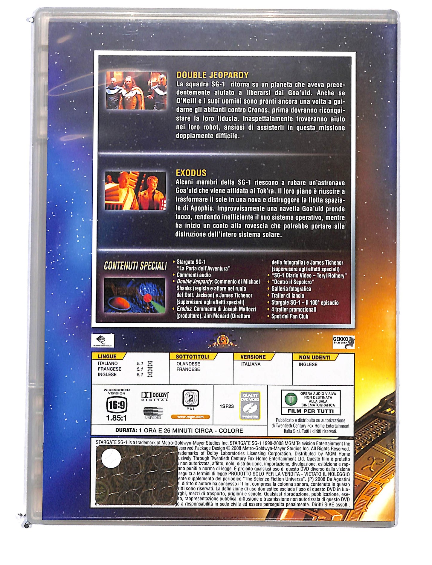 EBOND Stargate SG-1 dvd odissey file 88-89 EDITORIALE DVD DB780167