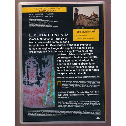 EBOND Sacra Sindone National Geographic DVD DB780850