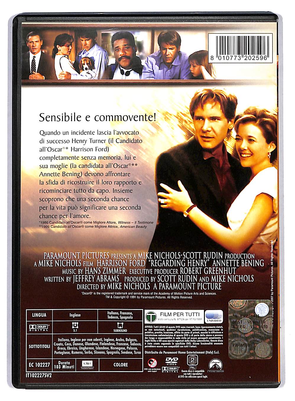 EBOND A Proposito Di Henry Con Harrison Ford DVD DB782811