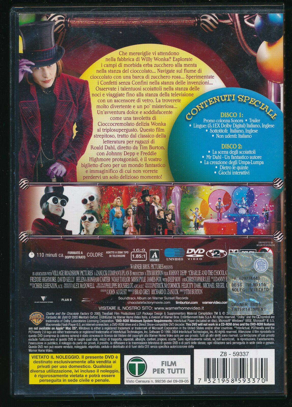 EBOND La Fabbrica Di Cioccolato EDizione Speciale Due Dischi DVD DB785923