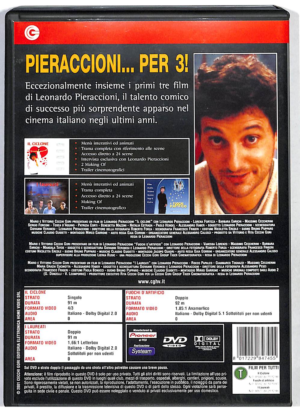 EBOND Tre Film DI Leonardo Pieraccioni Box 3 DVD DB786126