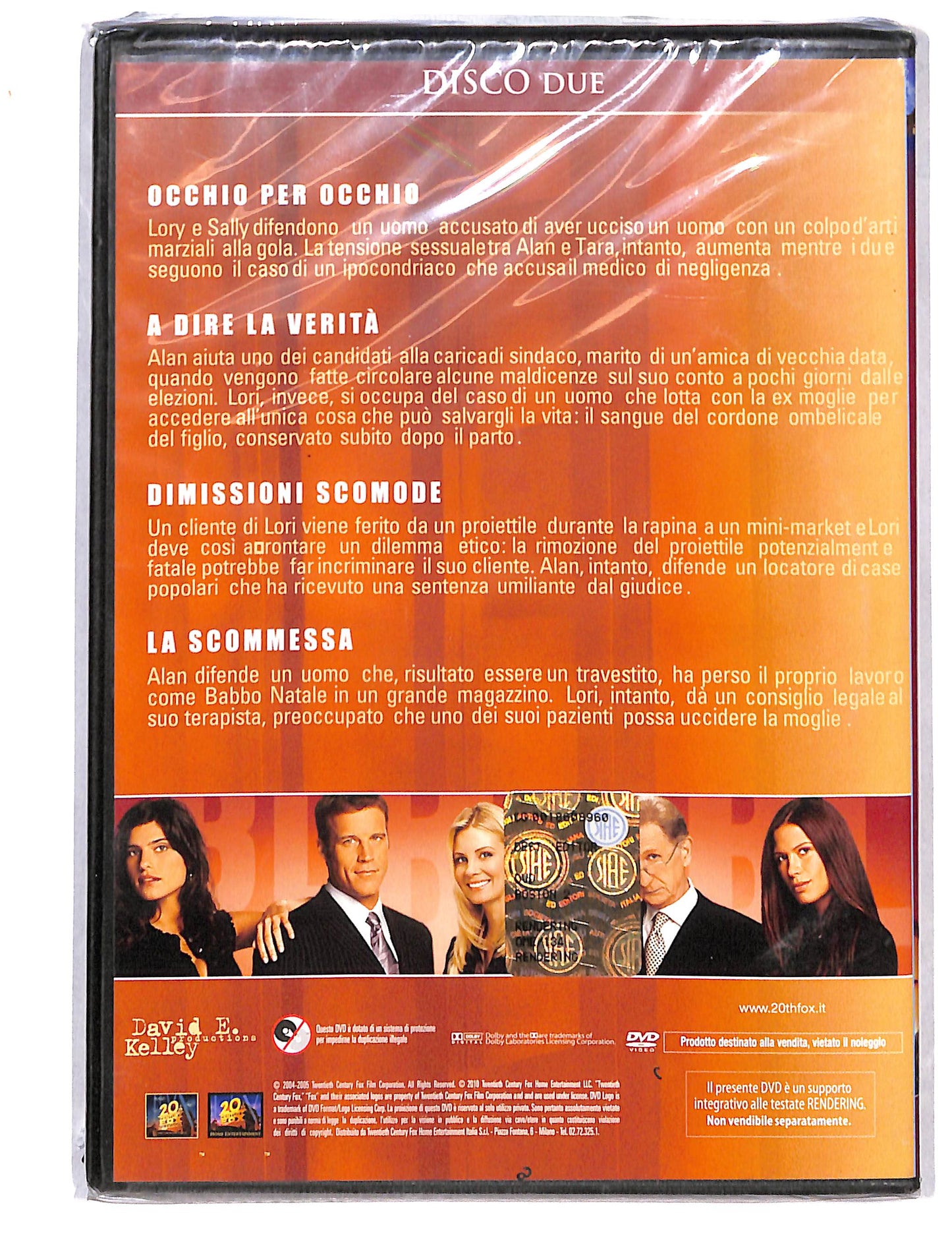 EBOND Boston Legal stagione uno disco due DVD DB786622