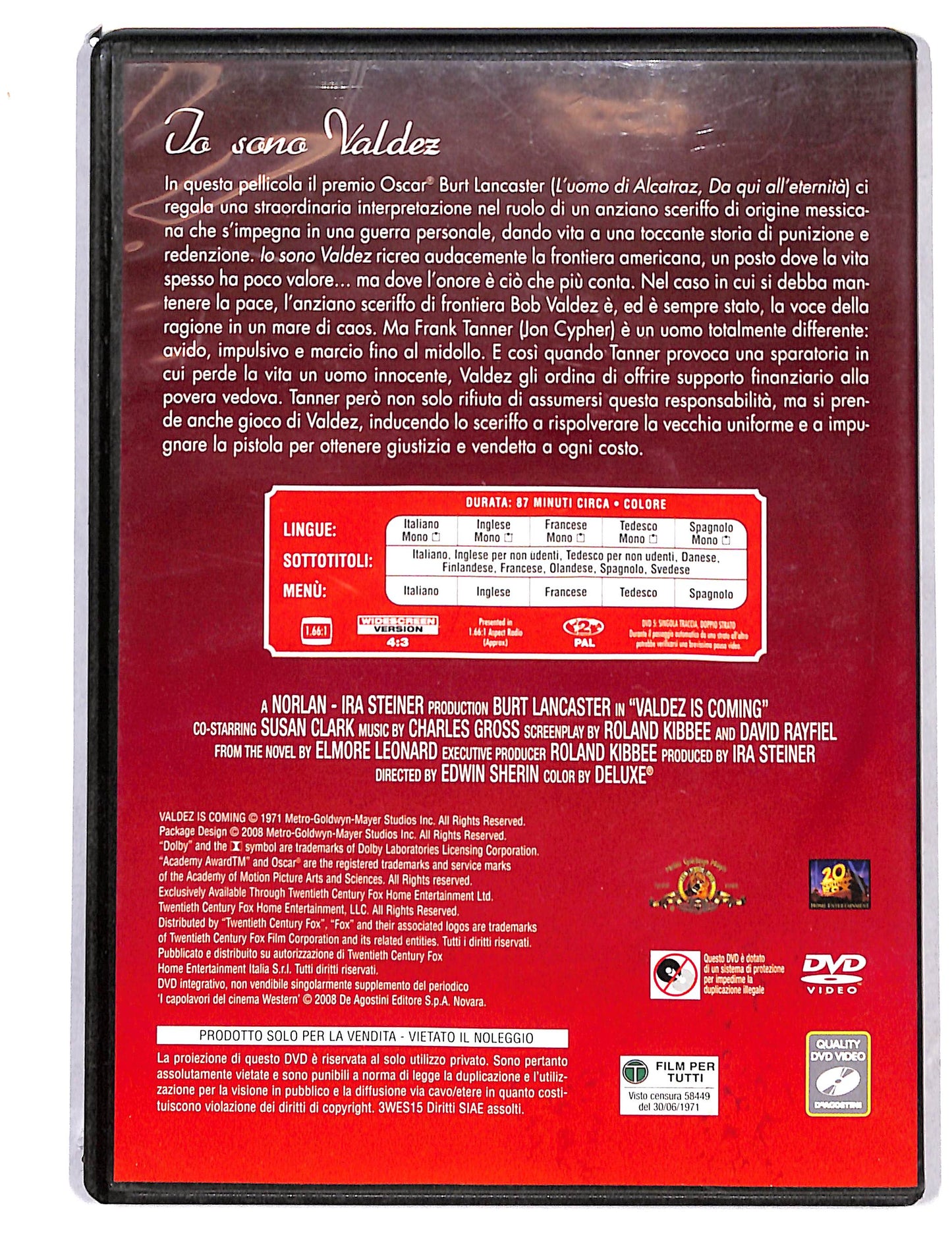 EBOND Io sono Valdez EDITORIALE DVD DB786625