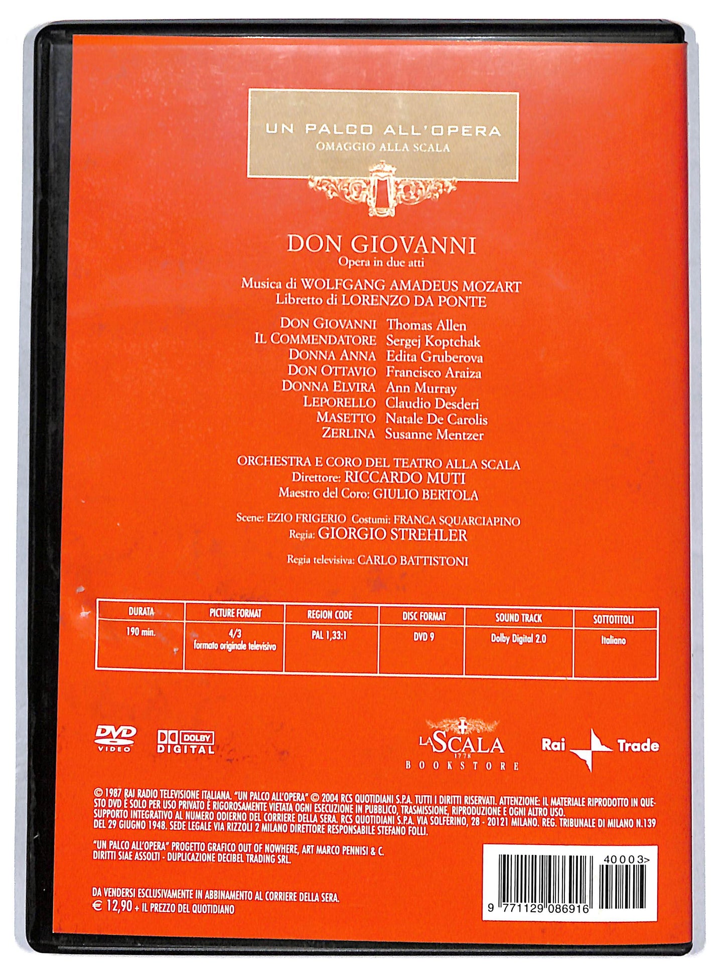 EBOND w.a. mozart don giovanni - volume 3 EDITORIALE DVD DB786840