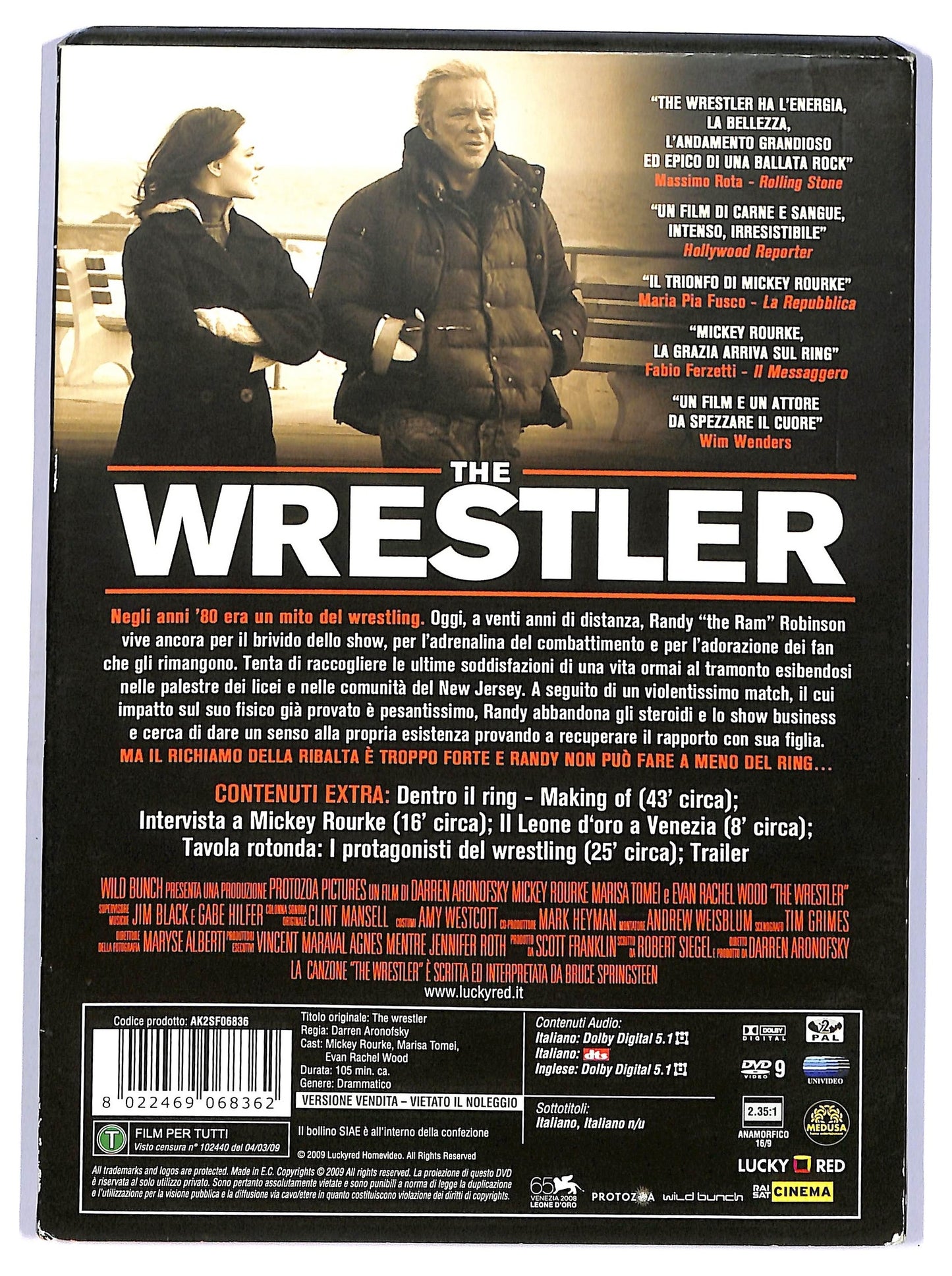 EBOND The Wrestler SLIPCASE SLIM DVD DB787142