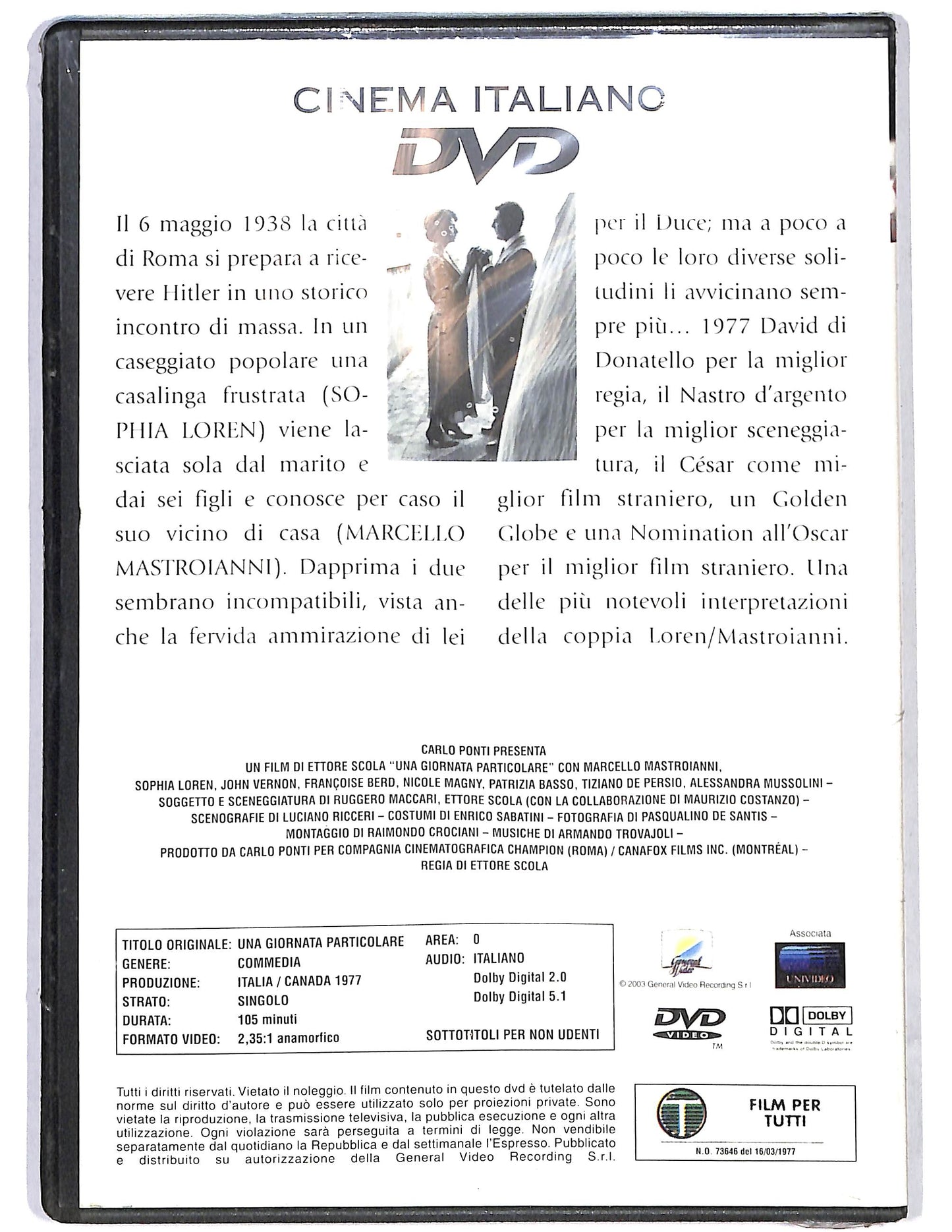 EBOND Una giornata particolare vol.26 EDITORIALE DVD DB787314