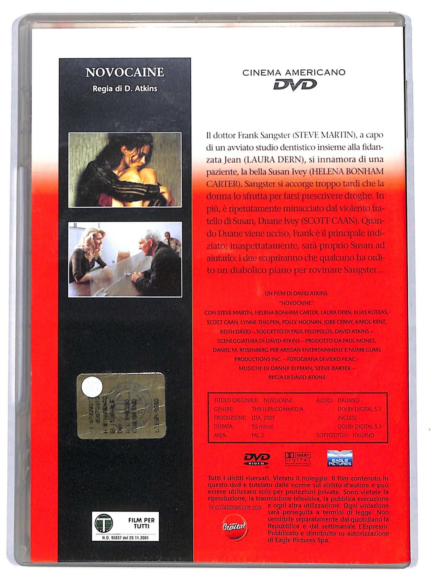 EBOND Novocaine EDITORIALE DVD DB787324
