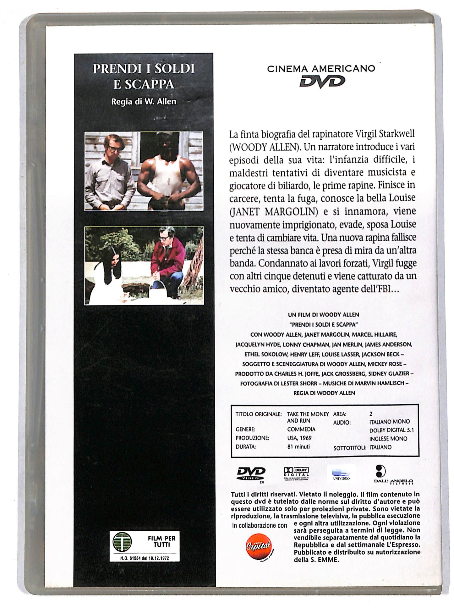 EBOND prendi i soldi e scappa EDITORIALE DVD DB787347
