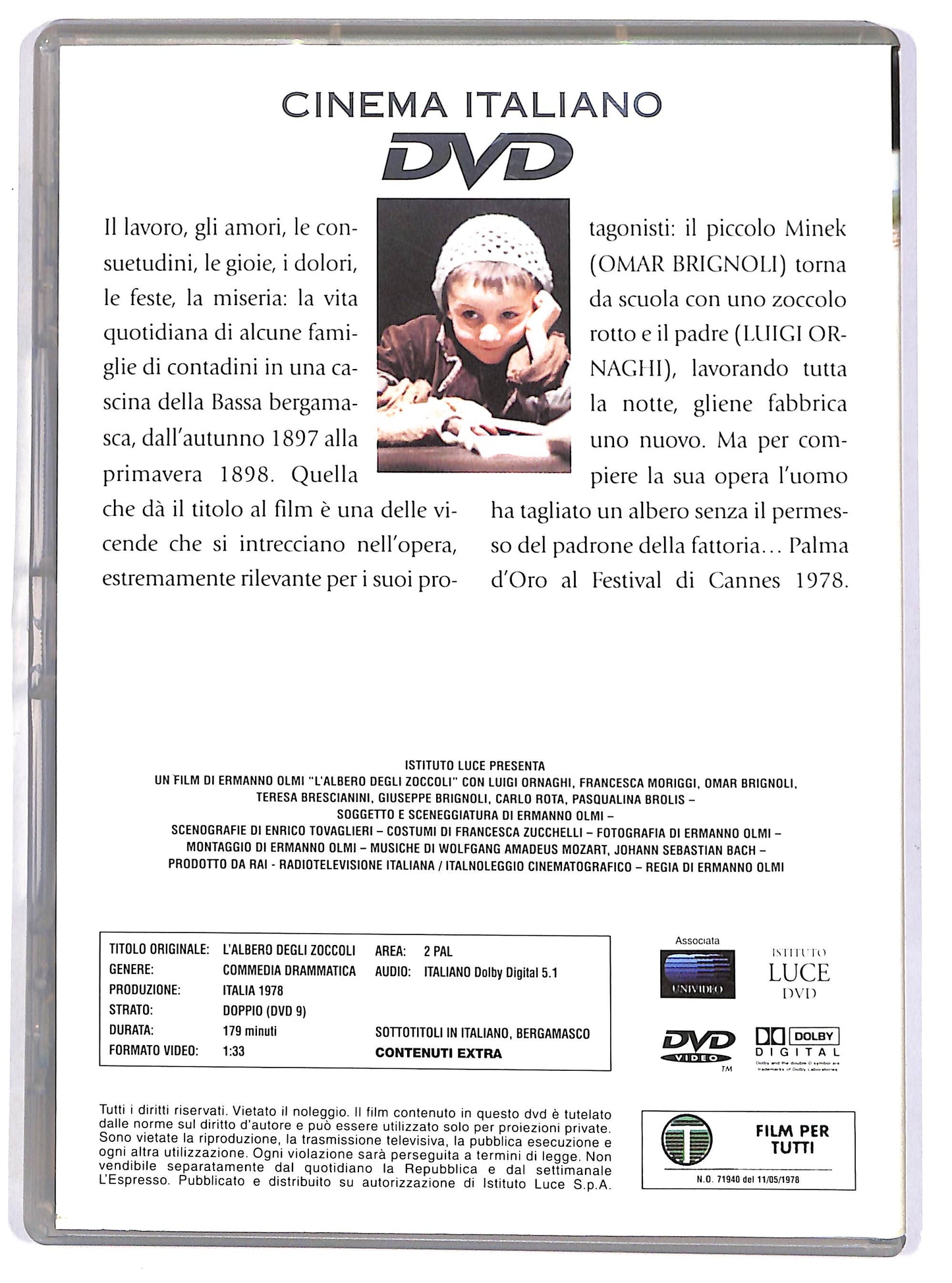 EBOND L'albero degli zoccoli EDITORIALE DVD DB787355