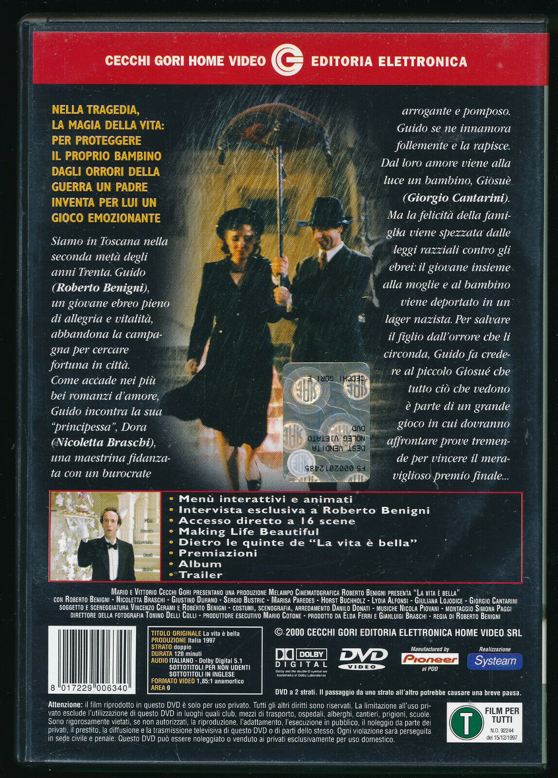 EBOND La Vita e Bella DVD DB787459