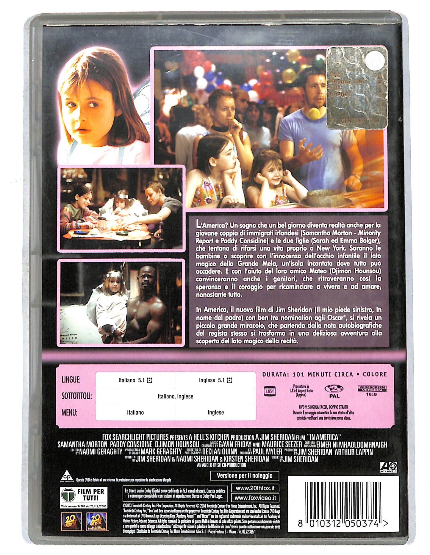 EBOND In America - Il sogno che non c'era NOLEGGIO DVD DB787655