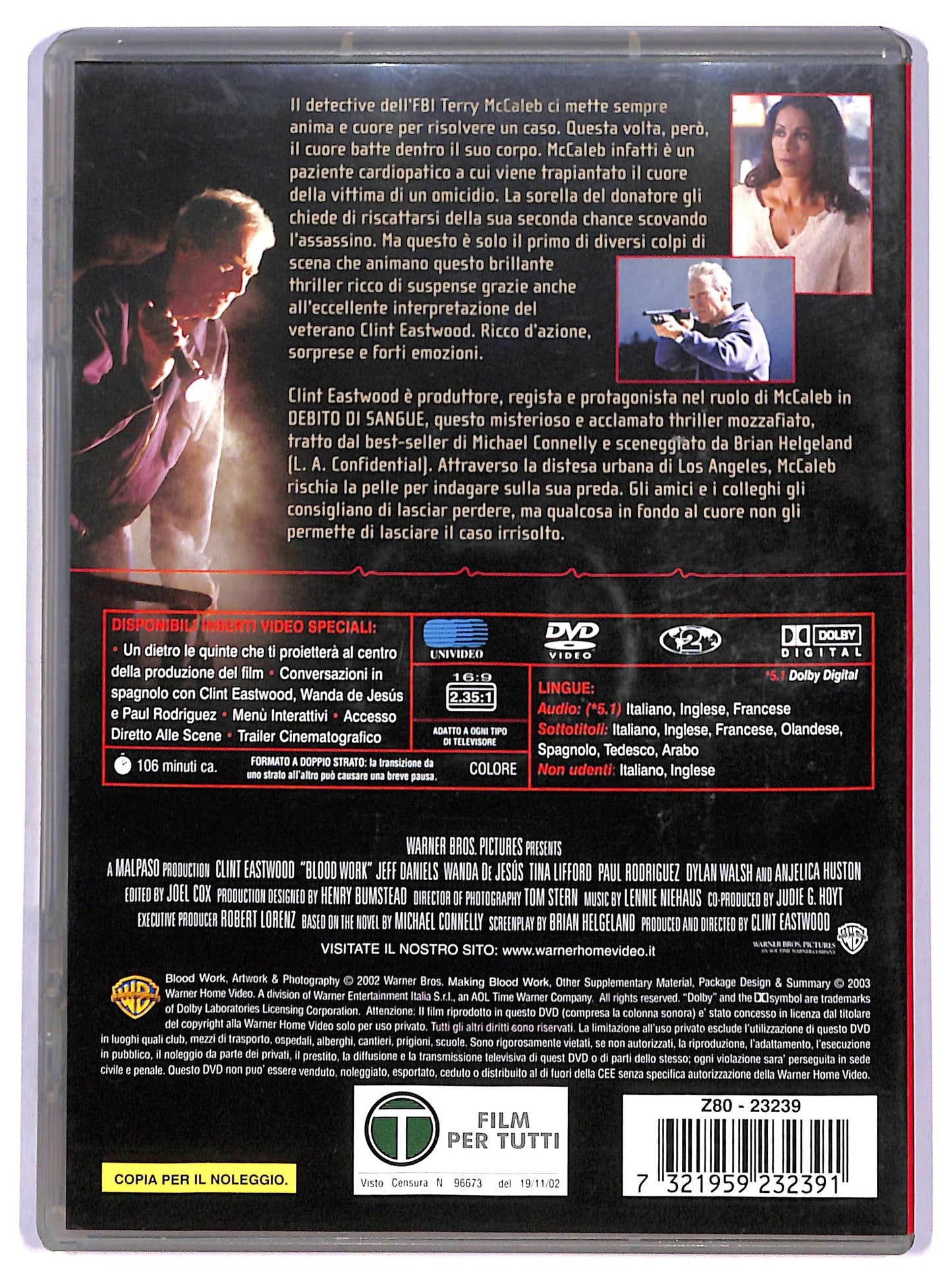 EBOND Debito Di Sangue NOLEGGIO DVD DB787812