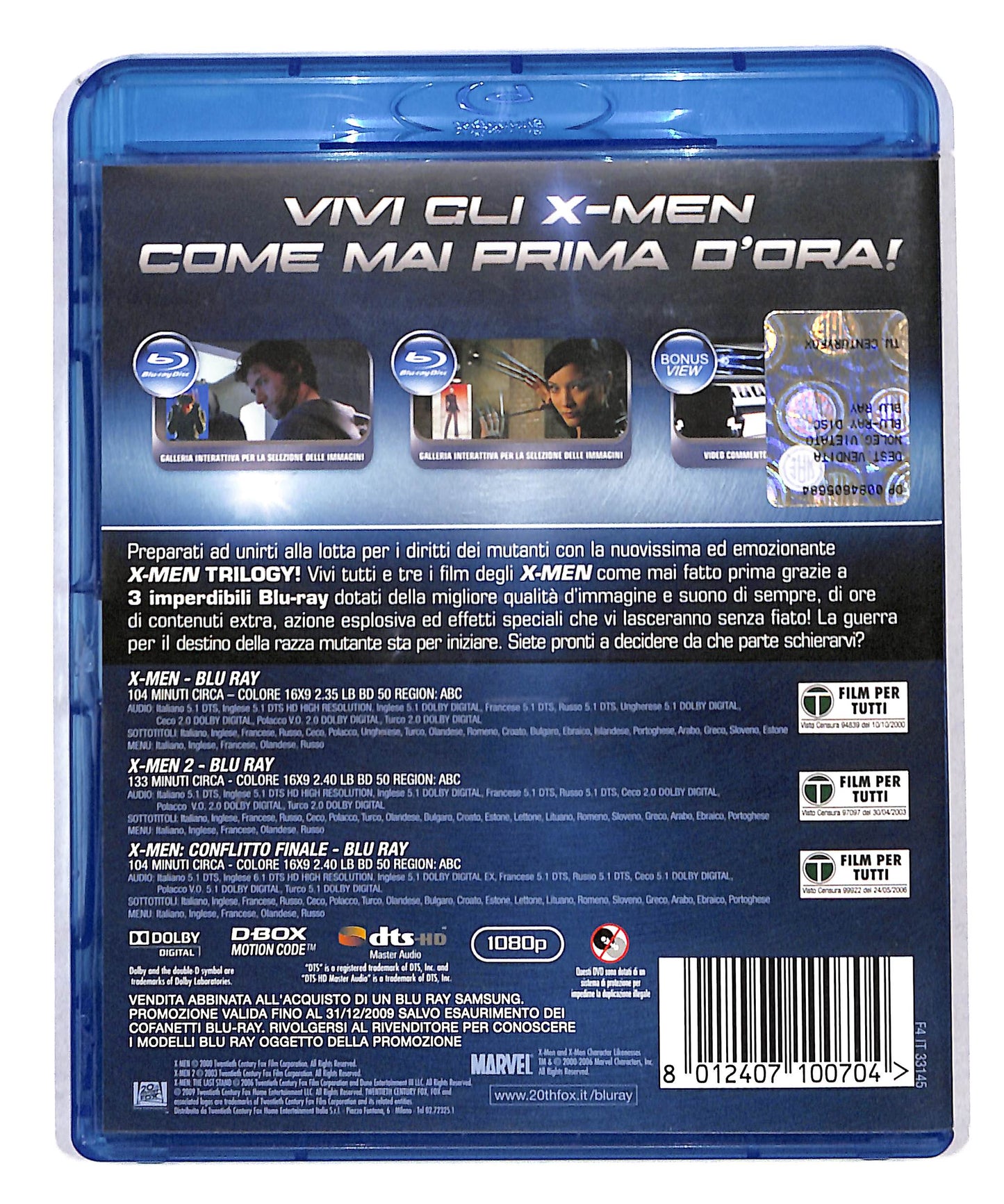 EBOND X-Men Trilogy BLURAY DB787913