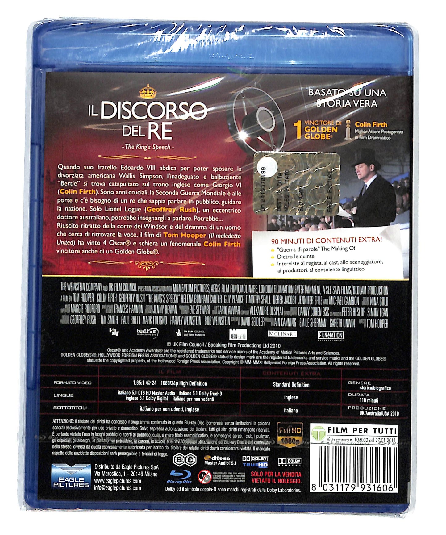 EBOND Il Discorso Del Re BLURAY DB787945