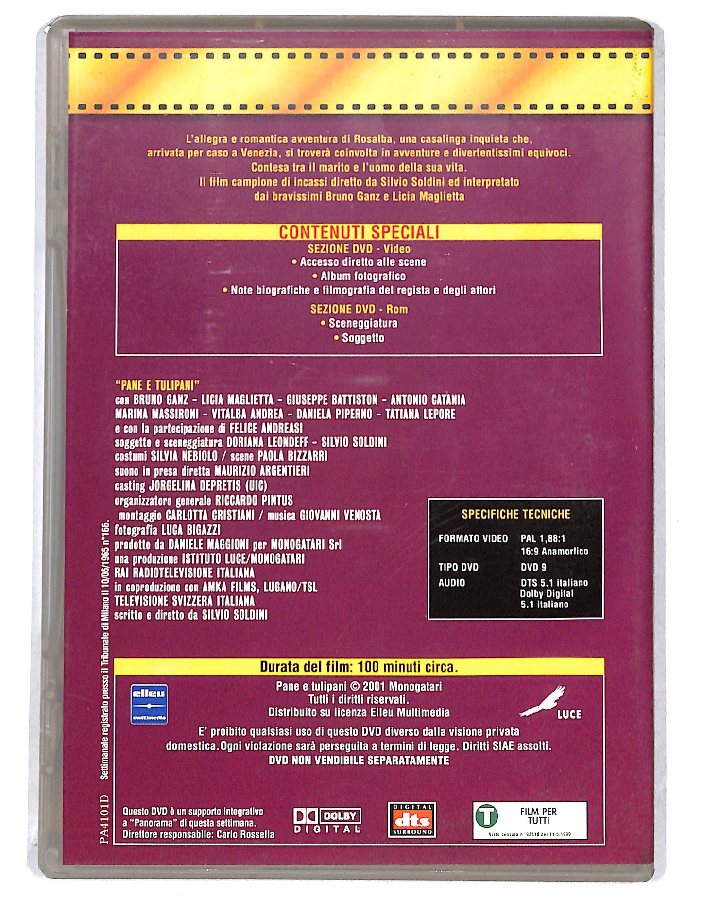 EBOND Pane e Tulipani EDITORIALE DVD DB788153
