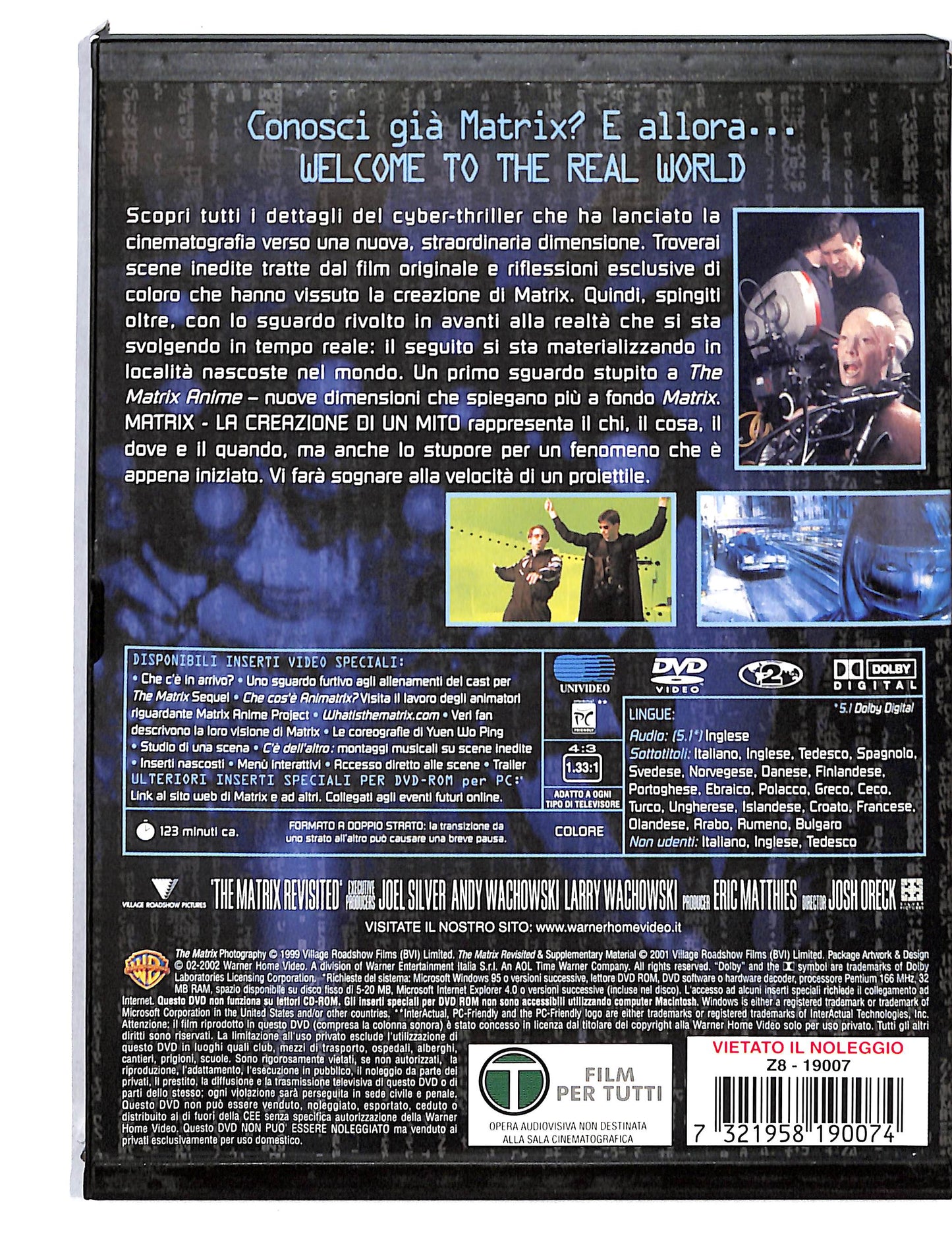 EBOND Matrix - La Creazione Di Un Mito SNAPPER DVD DB788159