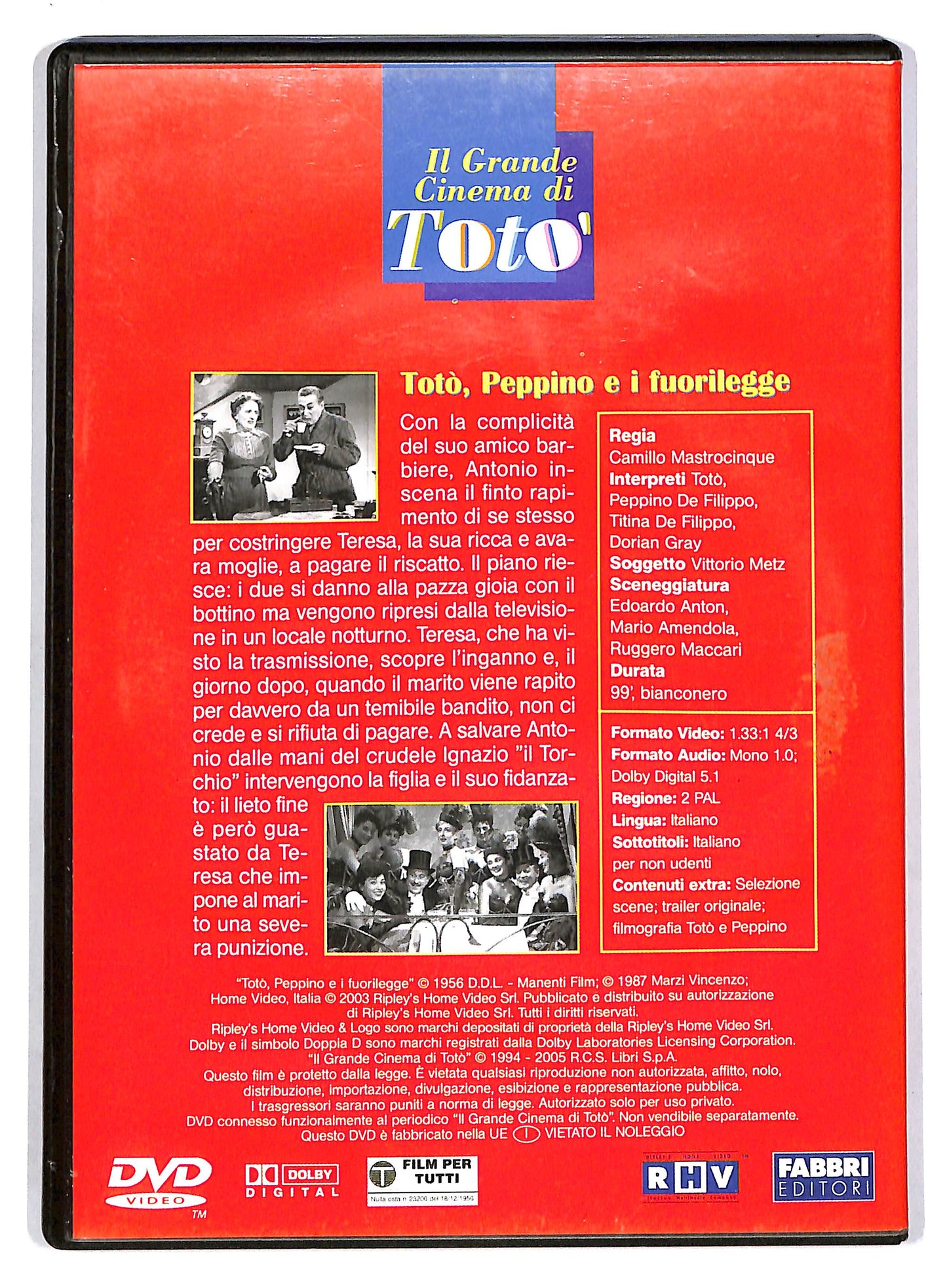 EBOND Toto - Toto Peppino e i fuorilegge - EDITORIALE DVD DB790101