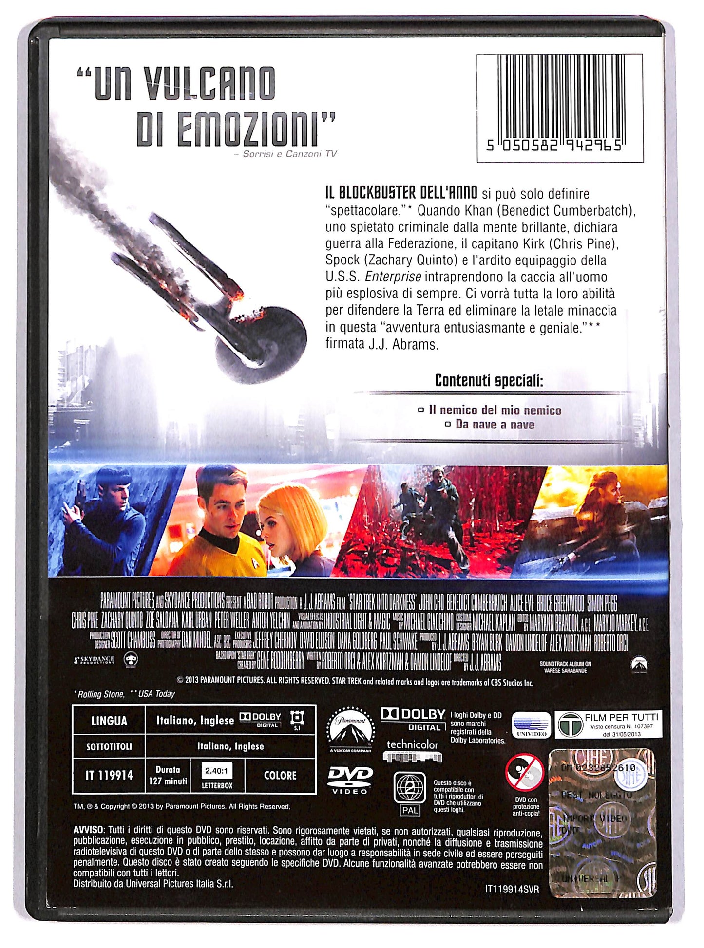 EBOND Into Darkness - Star Trek Noleggio DVD DB791725