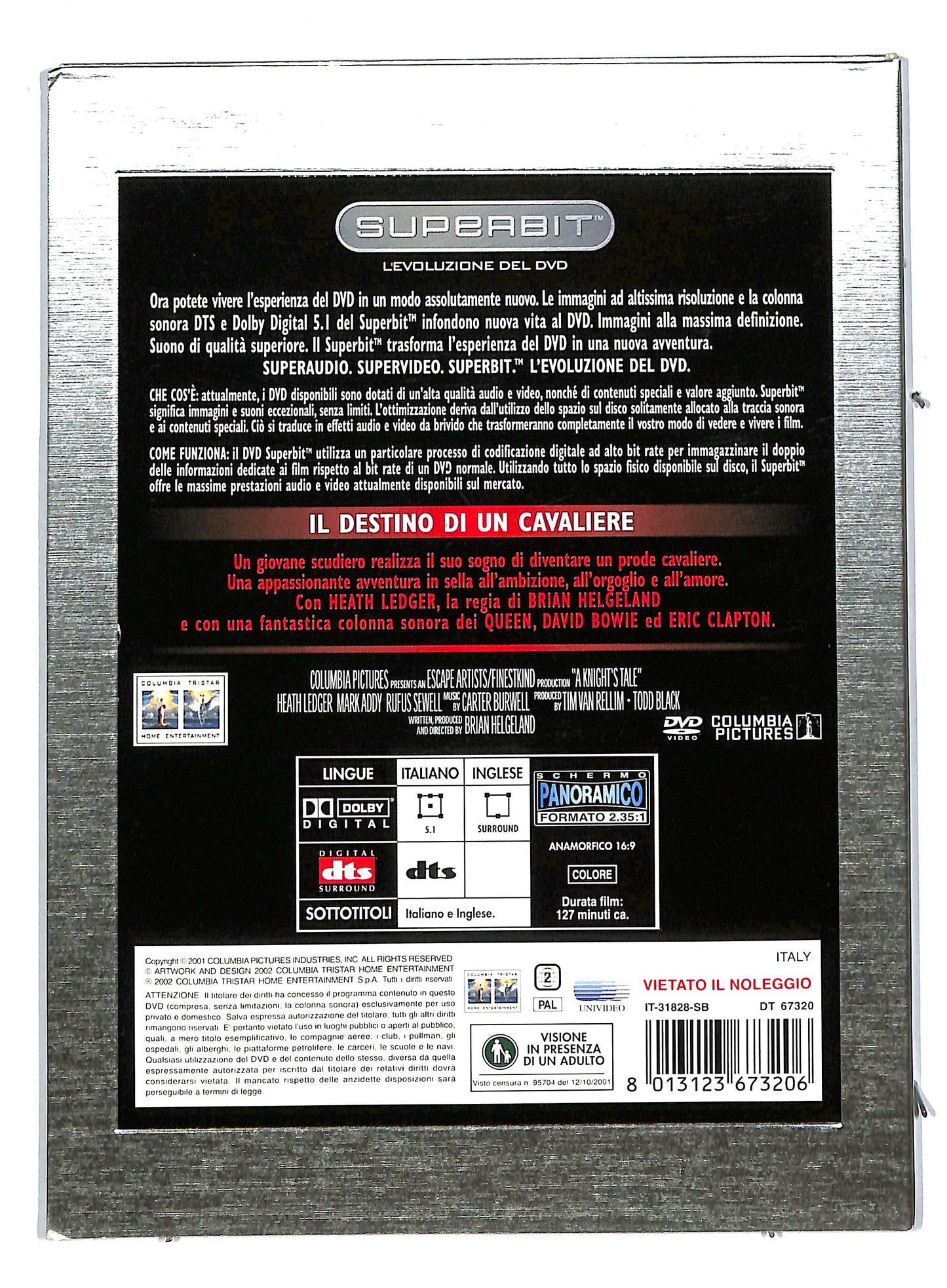 EBOND Il destino di un cavaliere DIGIPACK DVD DB792150
