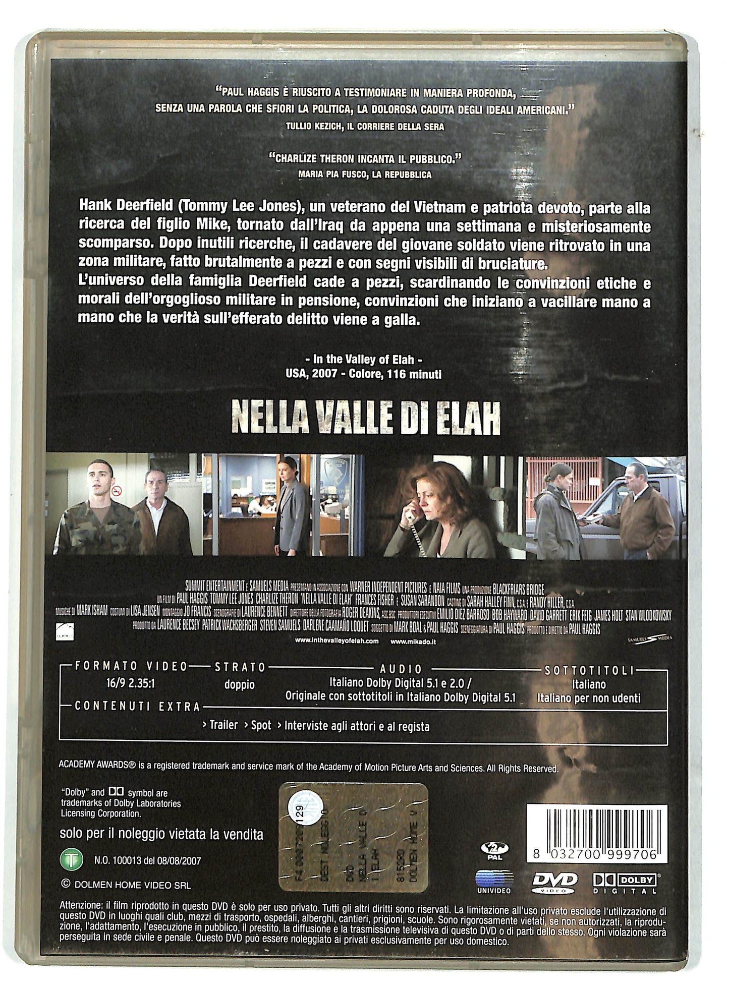 EBOND nella valle di elah NOLEGGIO DVD DB792840