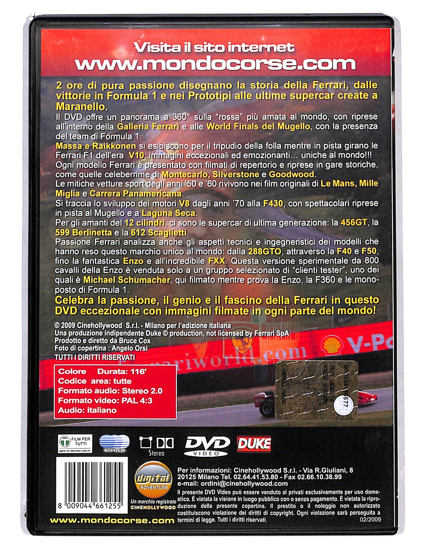 EBOND Passione Ferrari 60 anni di emozioni DVD DB794218