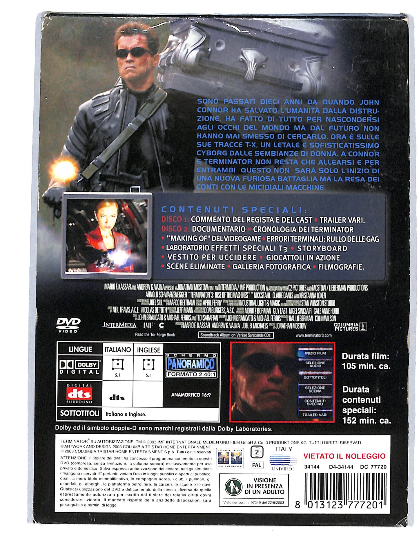 EBOND Terminator 3 Le macchine ribelli EDIZIONE SPECIALE DVD DB794602