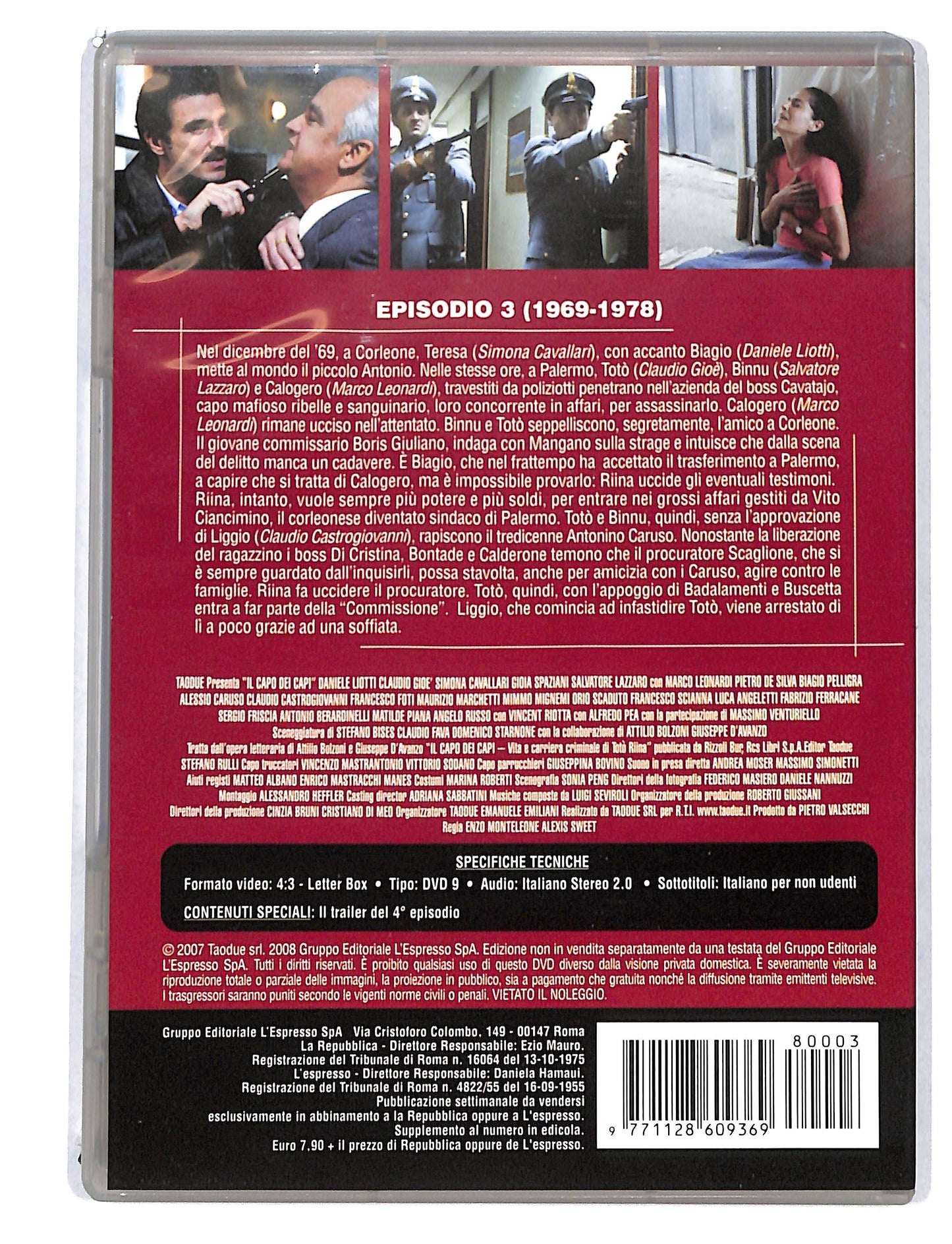EBOND Il Capo dei Capi episodio 3 - 1969-1978 DVD DB794616