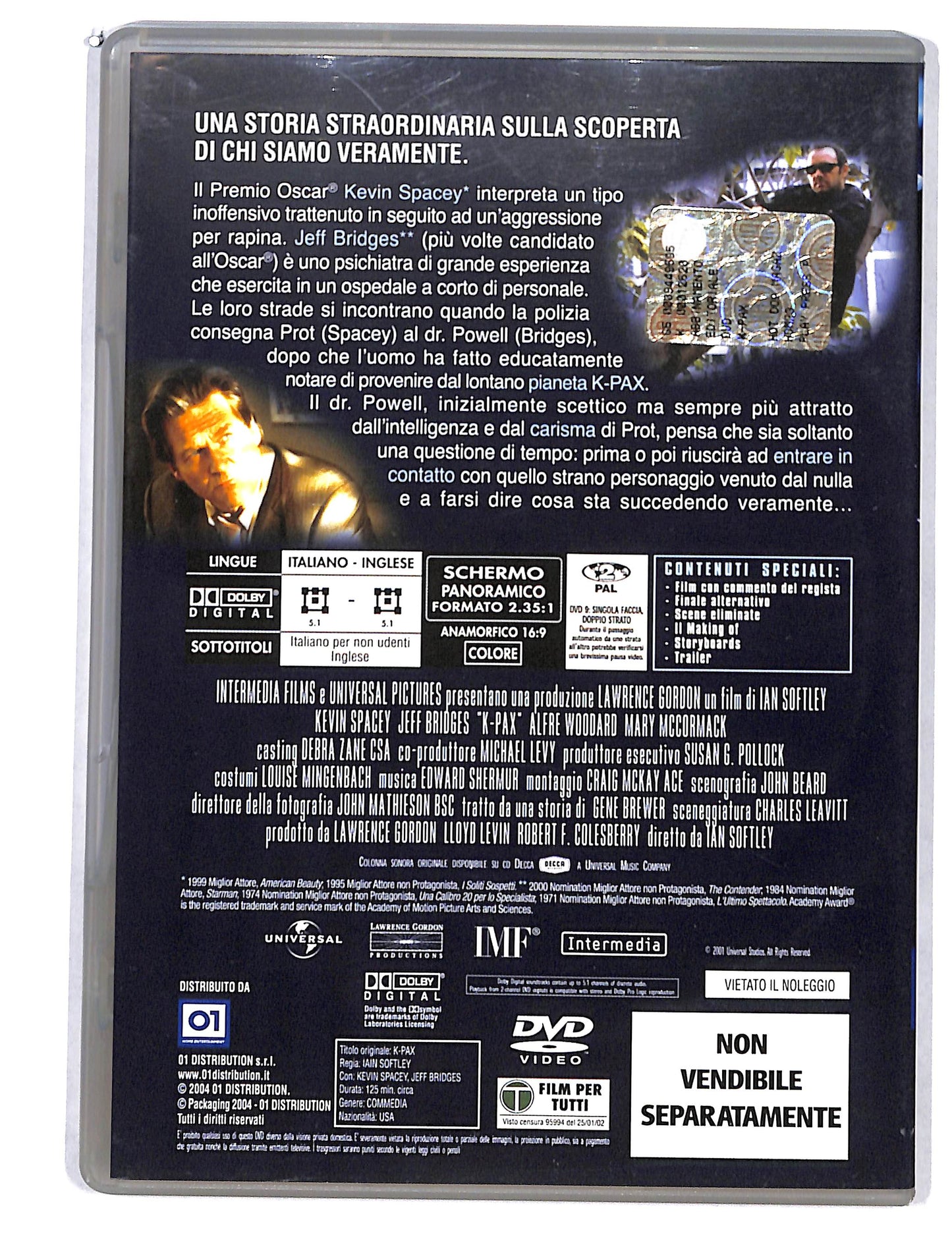 EBOND K-PAX - Da un altro mondo EDITORIALE DVD DB794644