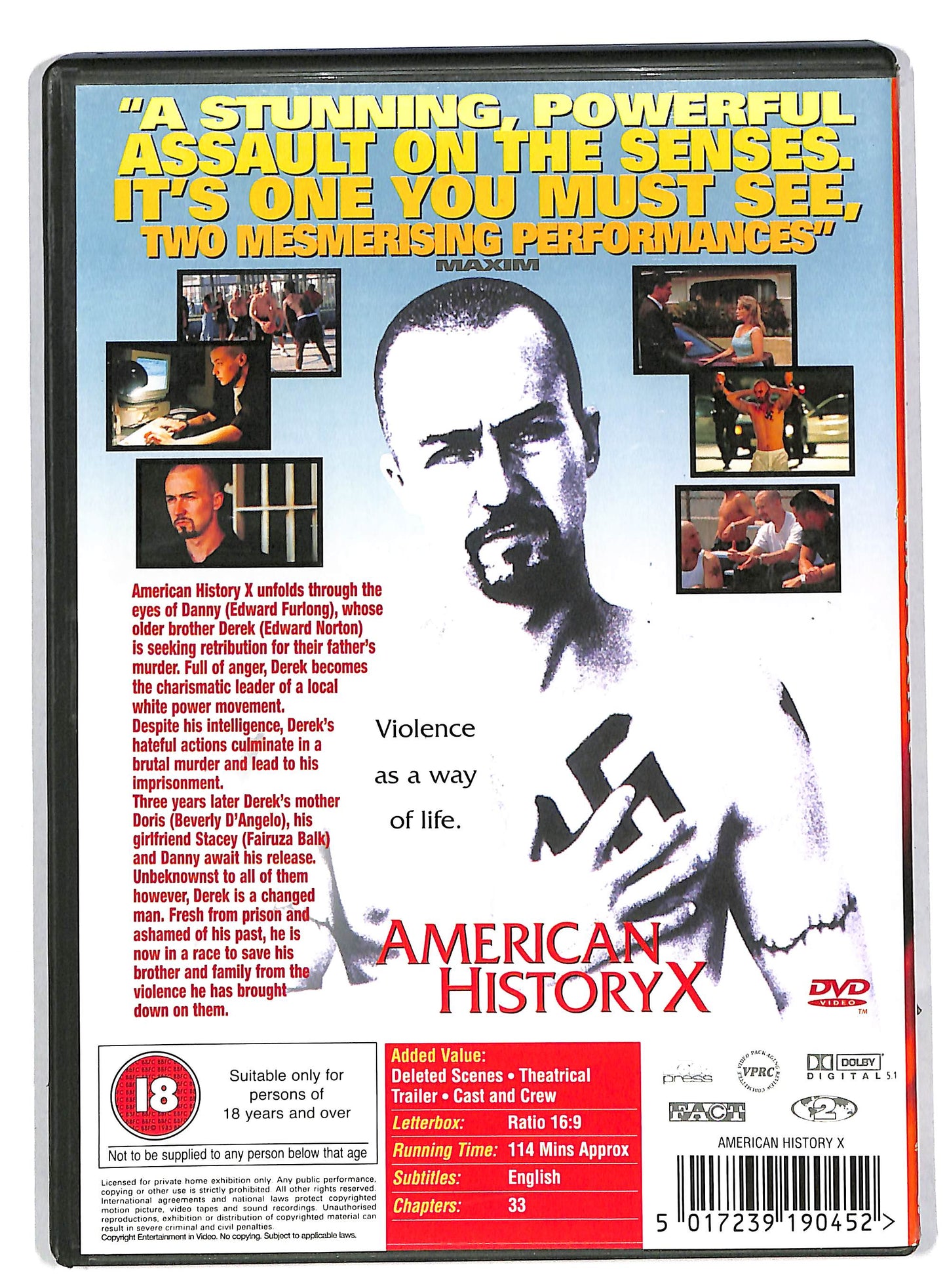 EBOND American History X EDIZIONE REGNO UNITO DVD DB794833