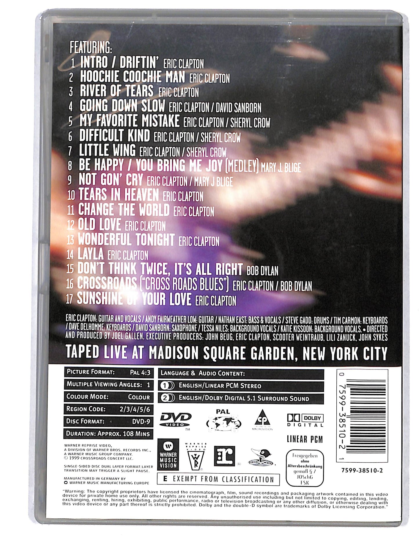 EBOND Eric Clapton & friends in concert DVD DB795116