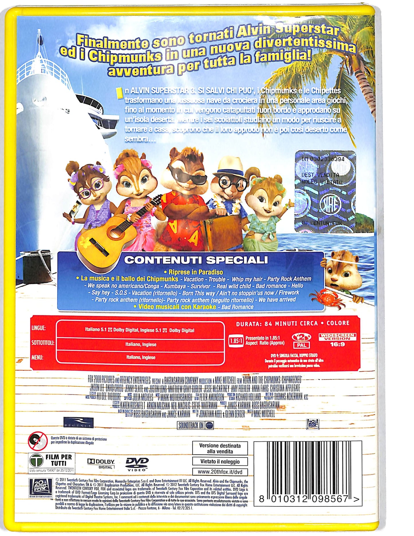 EBOND Alvin superstar 3 si salvi chi puo DVD DB795144
