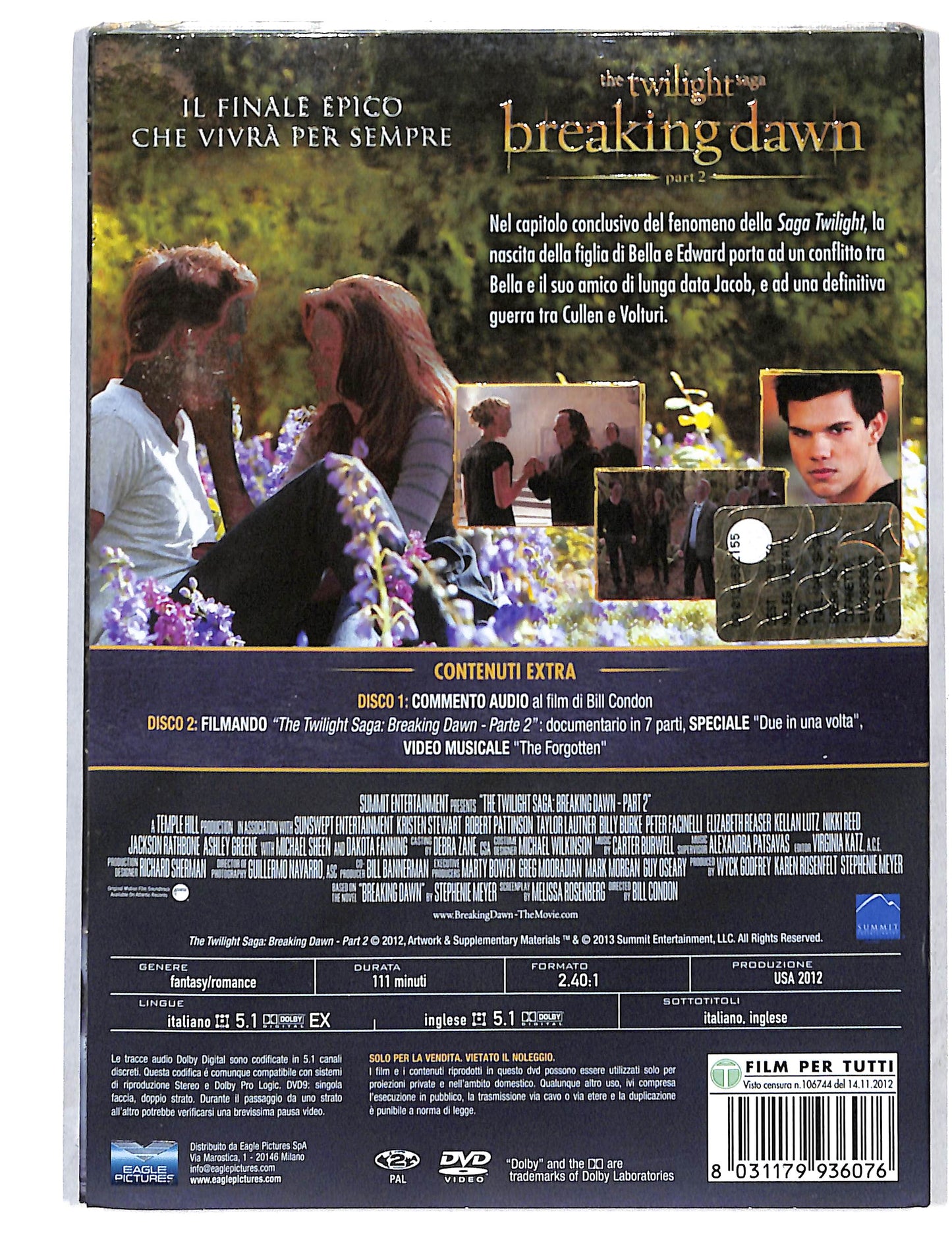 EBOND the twilight saga - breaking dawn part 2 EDIZIONE SPECIALE DVD DB795150