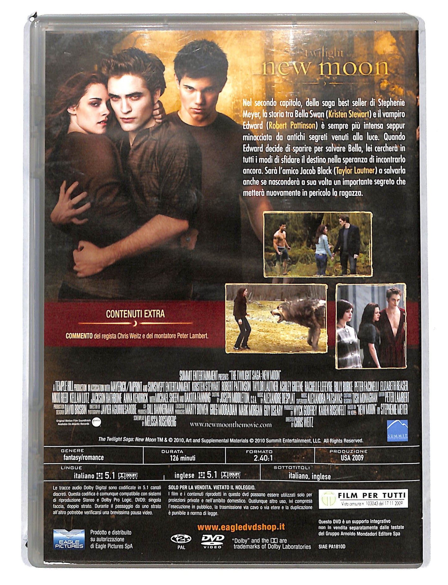 EBOND The twilight saga New moon EDITORIALE DVD DB795151