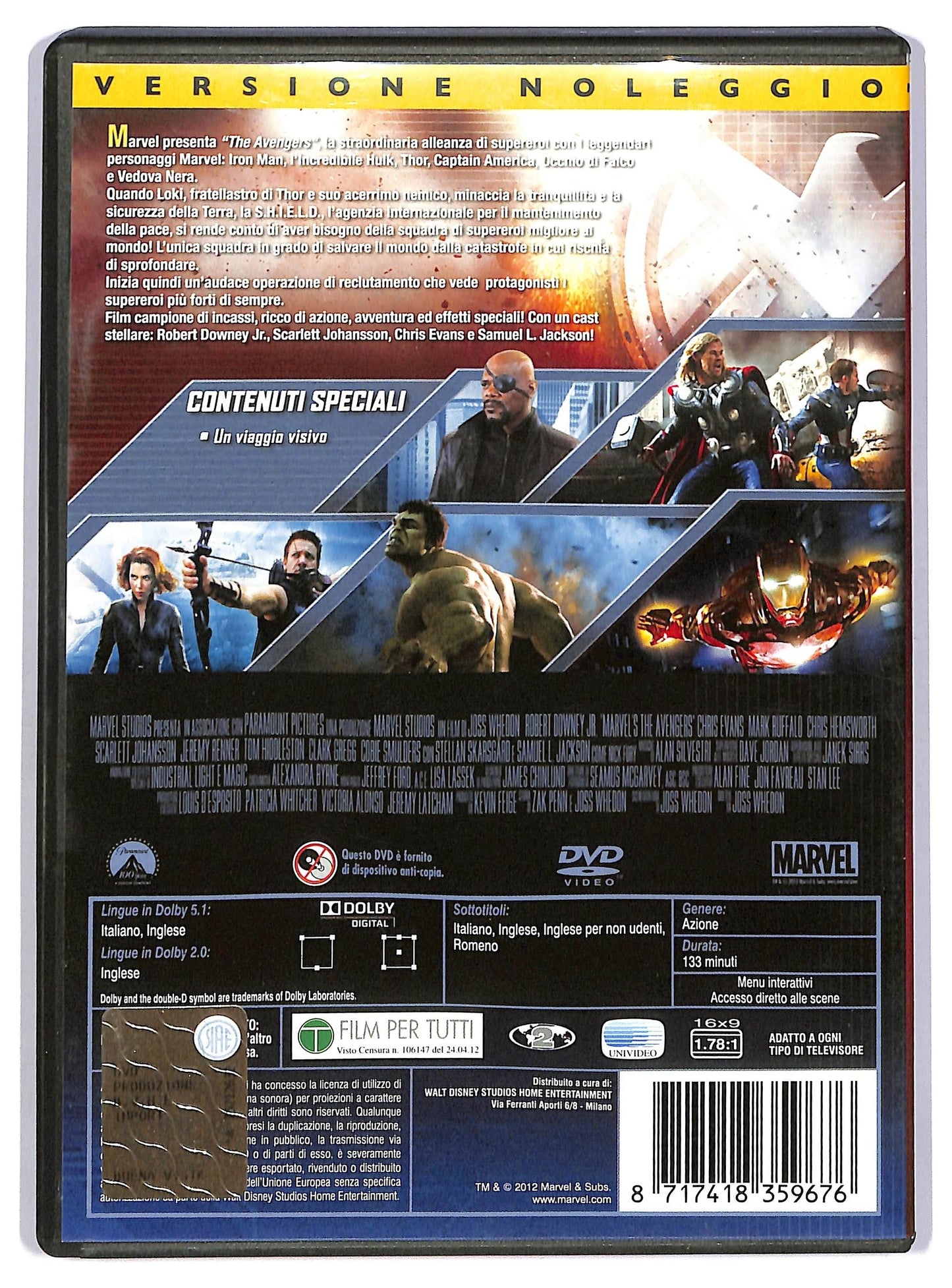 EBOND The Avengers NOLEGGIO DVD DB795811