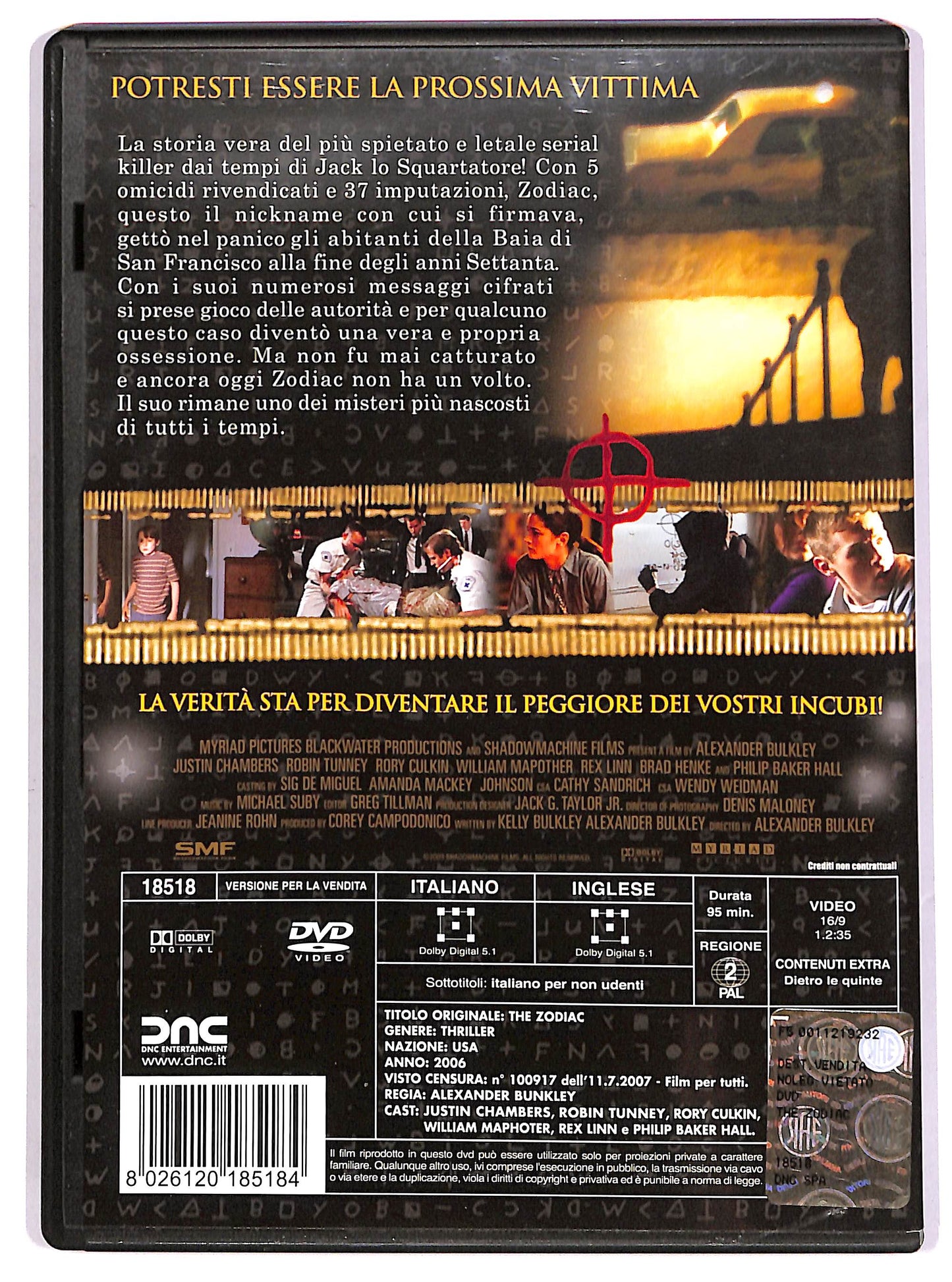 EBOND The Zodiac NOLEGGIO DVD DB795819