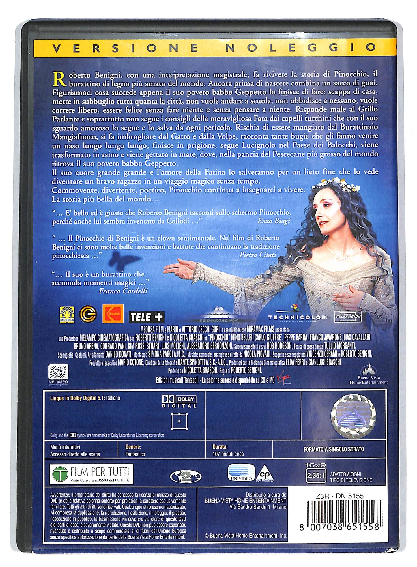 EBOND Pinocchio NOLEGGIO DVD DB796843