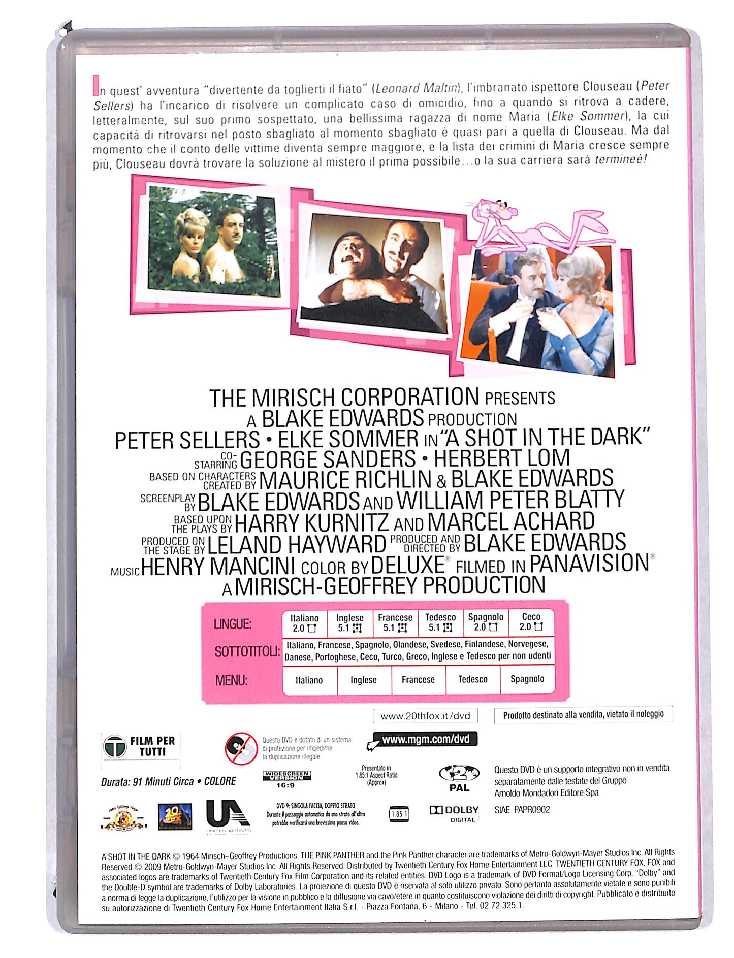 EBOND Uno sparo nel buio EDITORIALE DVD DB797306