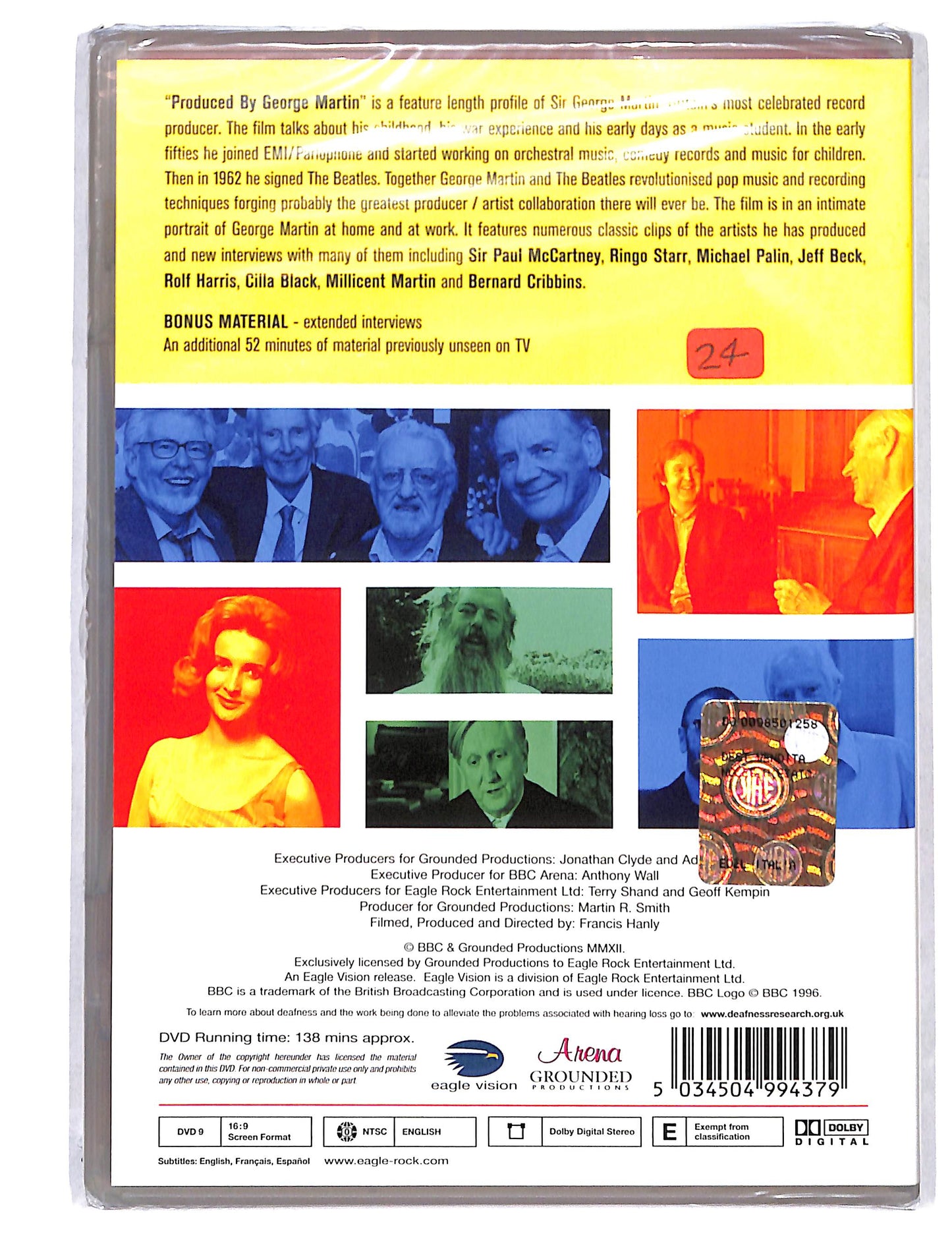 EBOND Produced by George Martin DVD DB797320