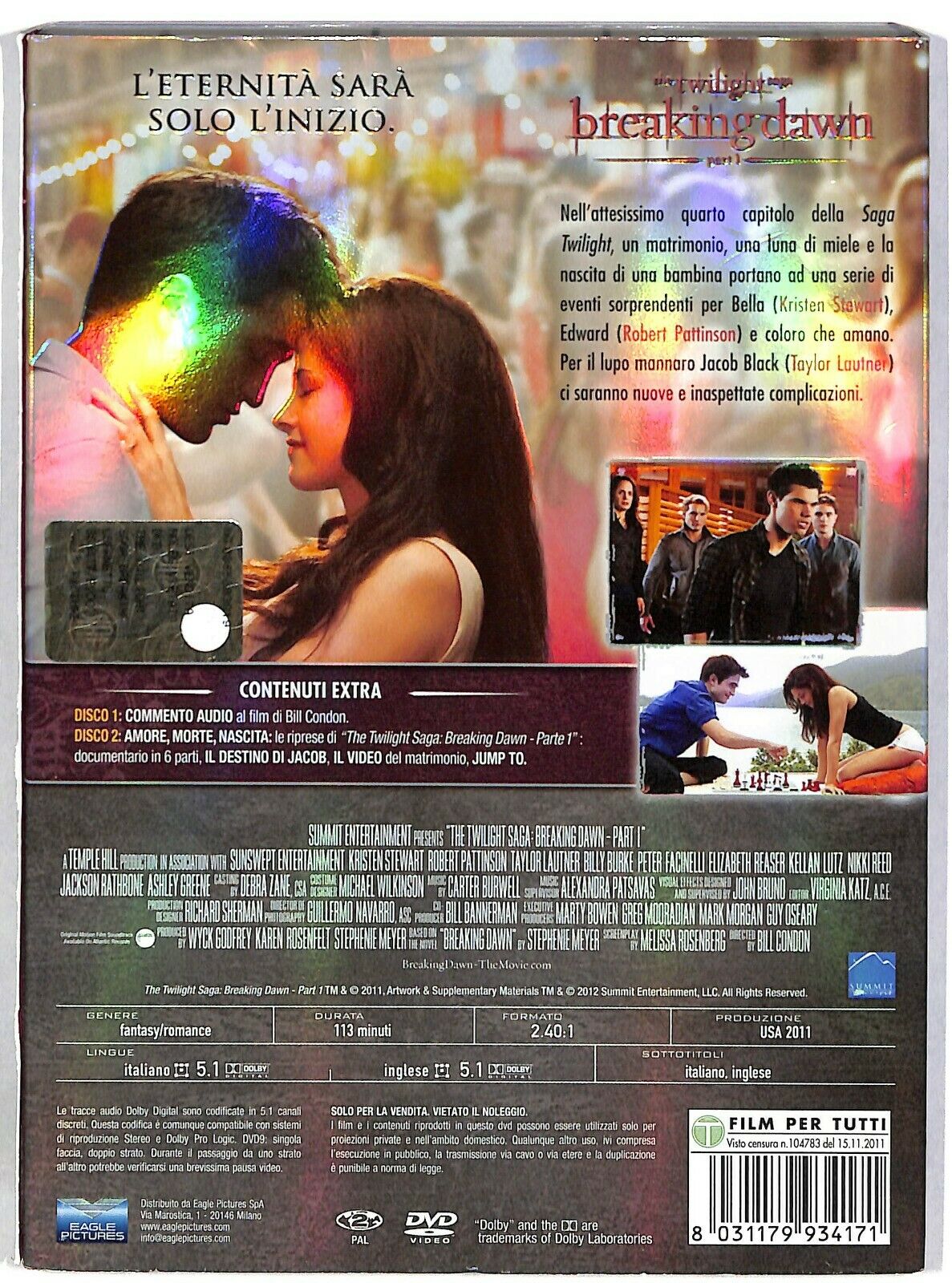 EBOND Breaking Dawn. Part 1 DVD DB797601