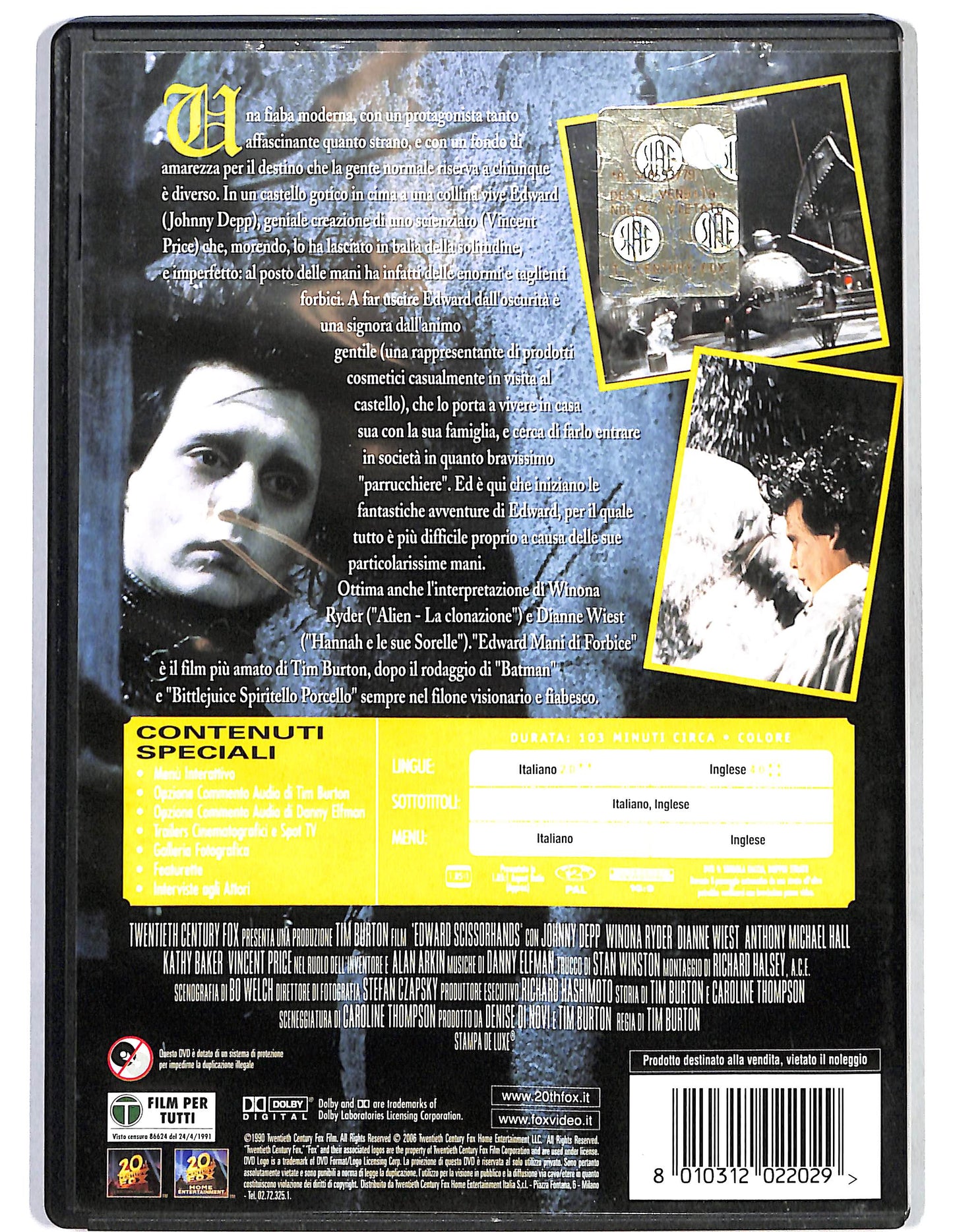 EBOND Edward Mani di forbicie DVD DB797624