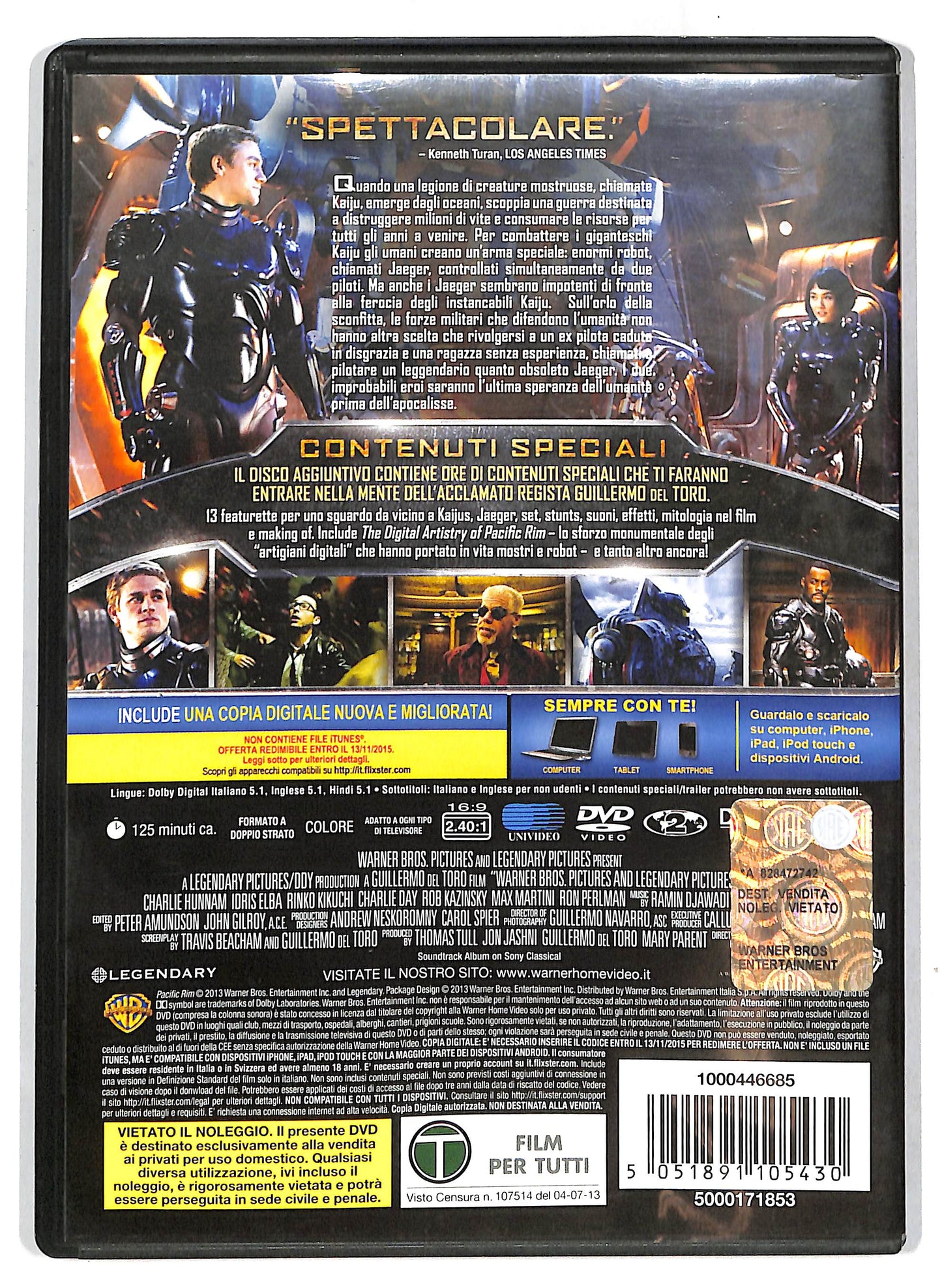 EBOND Pacific Rim EDIZIONE SPECIALE 2 dischi DVD DB797630