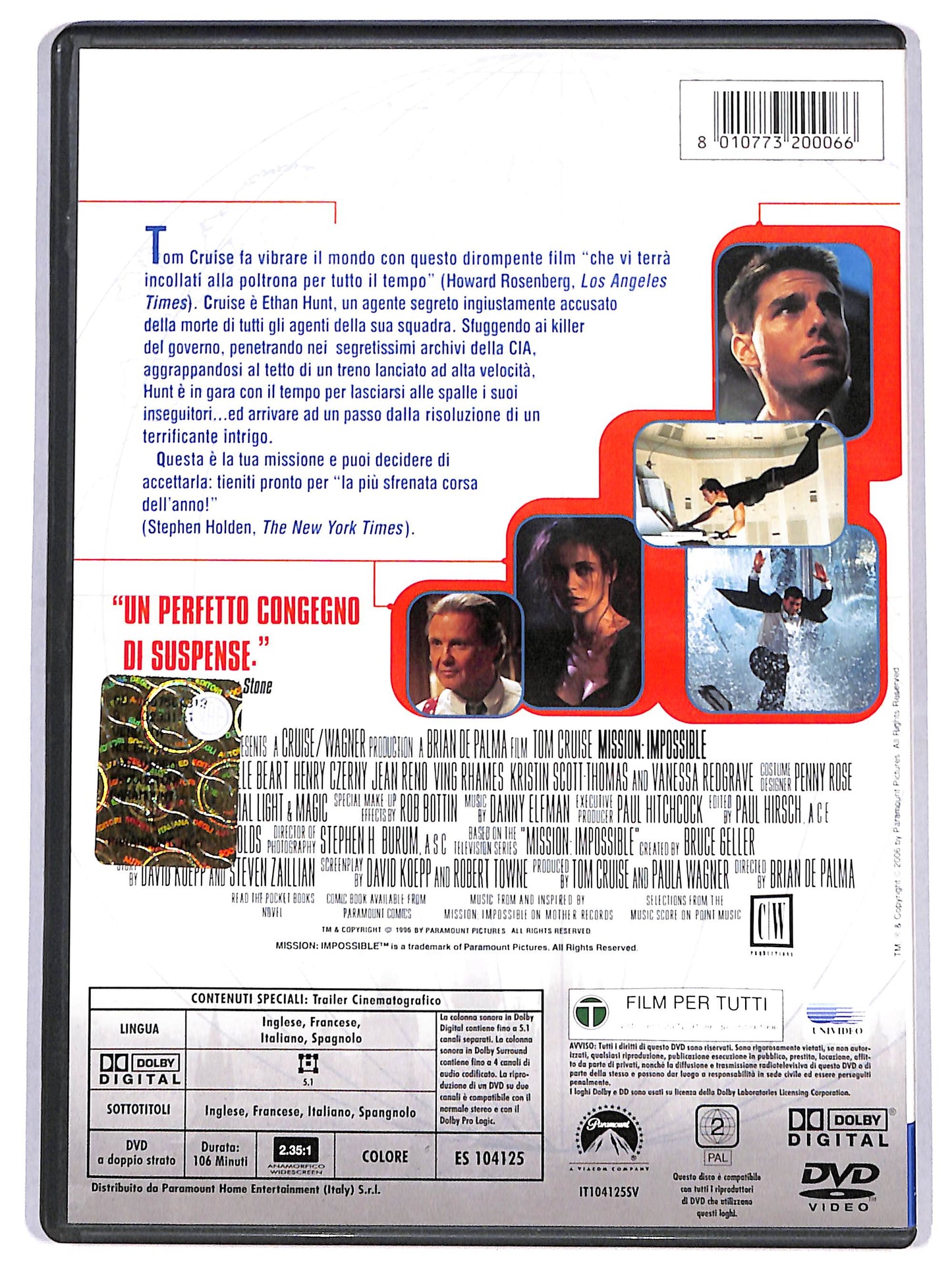 EBOND mission: impossible NOLEGGIO DVD DB798425